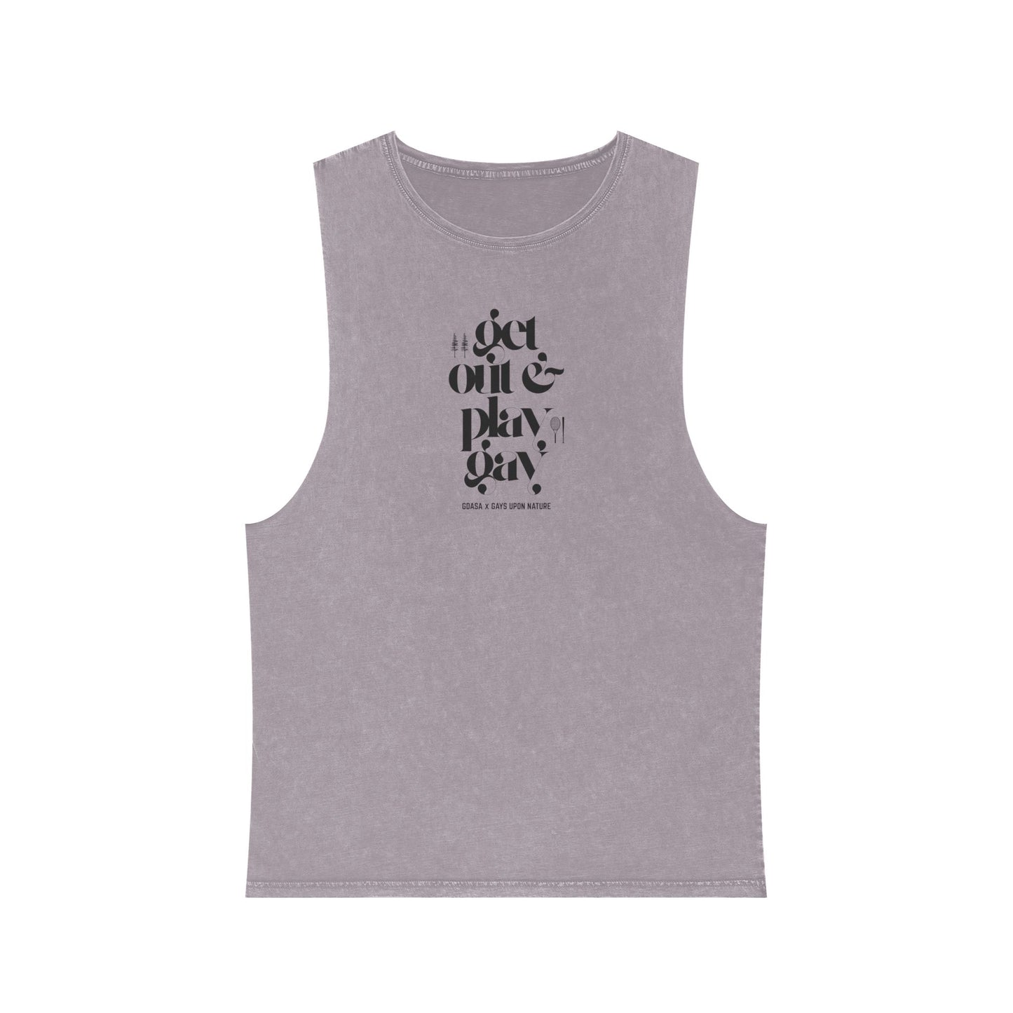 GDASA x Gays Upon Nature Play Gay Muscle Tank (Black Font)