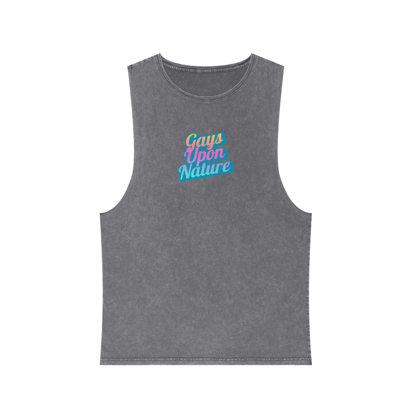 2025 Pride Collection Retro Rainbow Stonewashed Tank Top