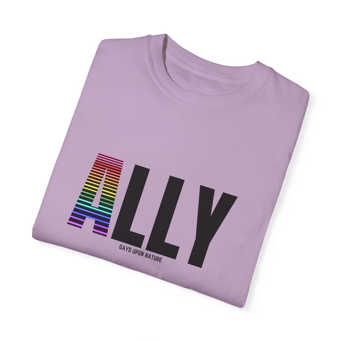 Ally Rainbow A EveryBody T-Shirt (Black Font)
