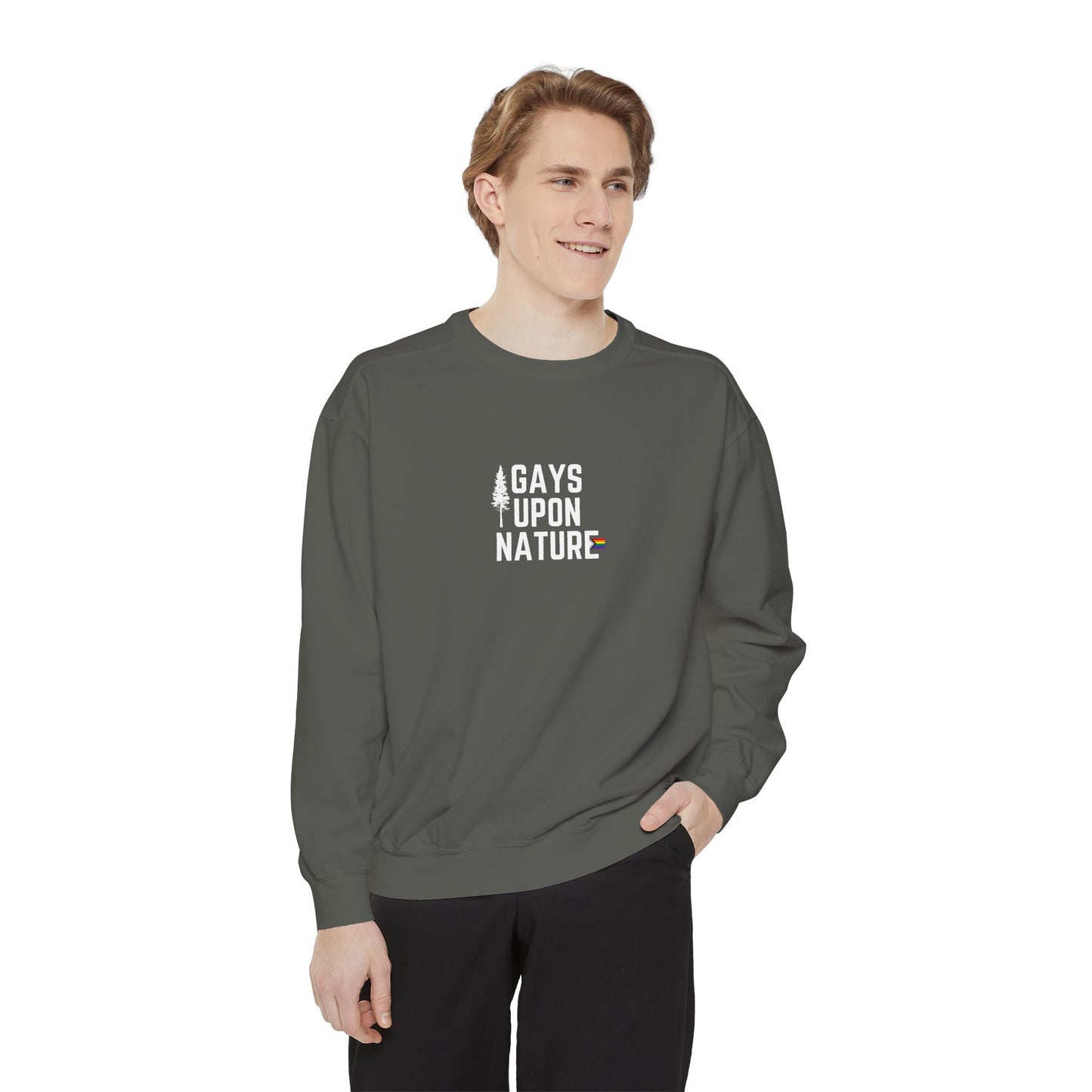 LGBTQ Pride Crewneck Sweatshirt (White Font)