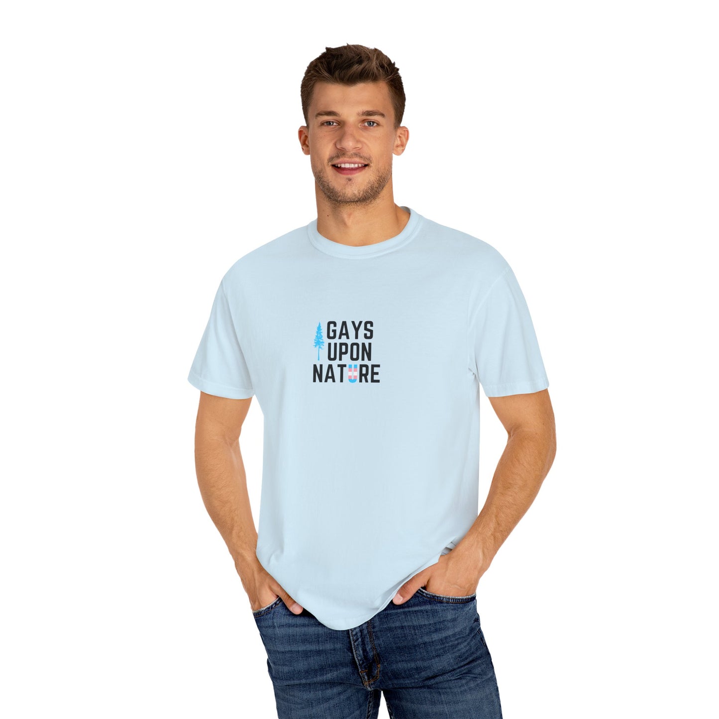 Trans Pride EveryBody T-Shirt (Light Blue Tree)