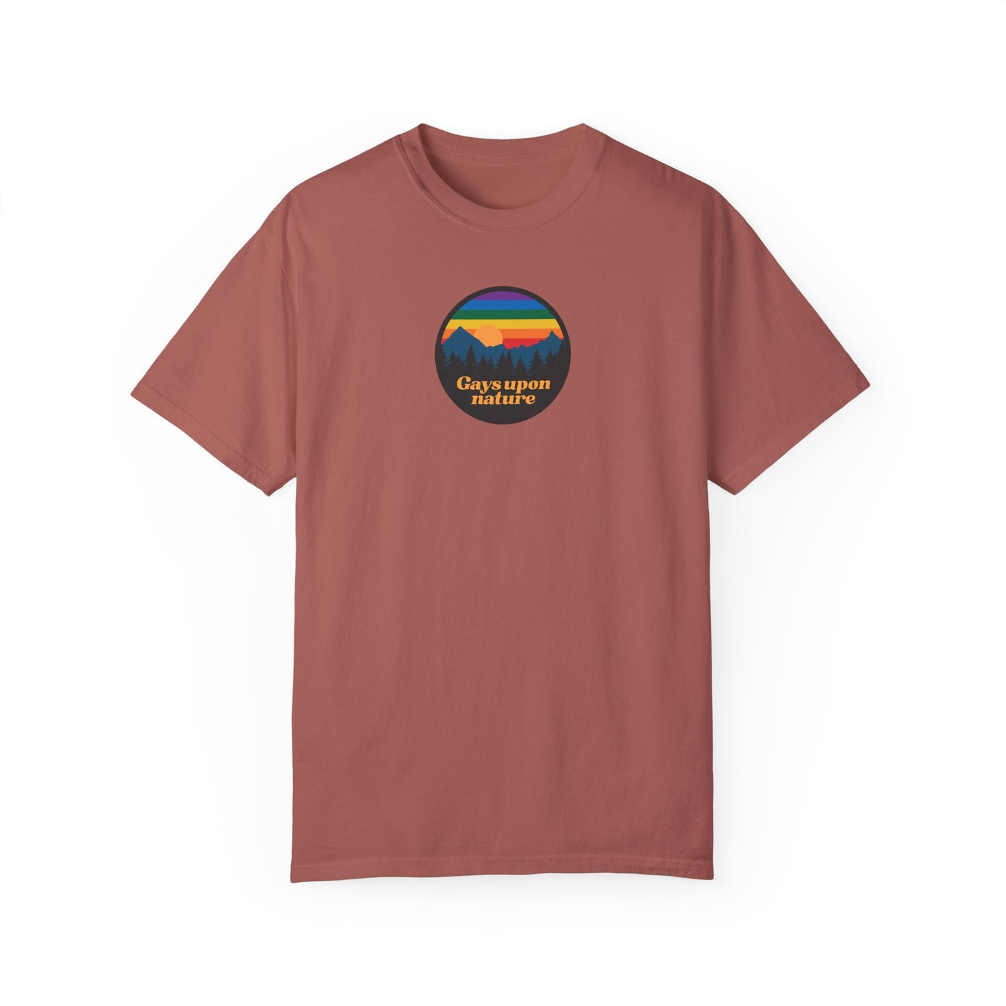 Original Logo Rainbow Sky EveryBody T-Shirt (Orange Font)