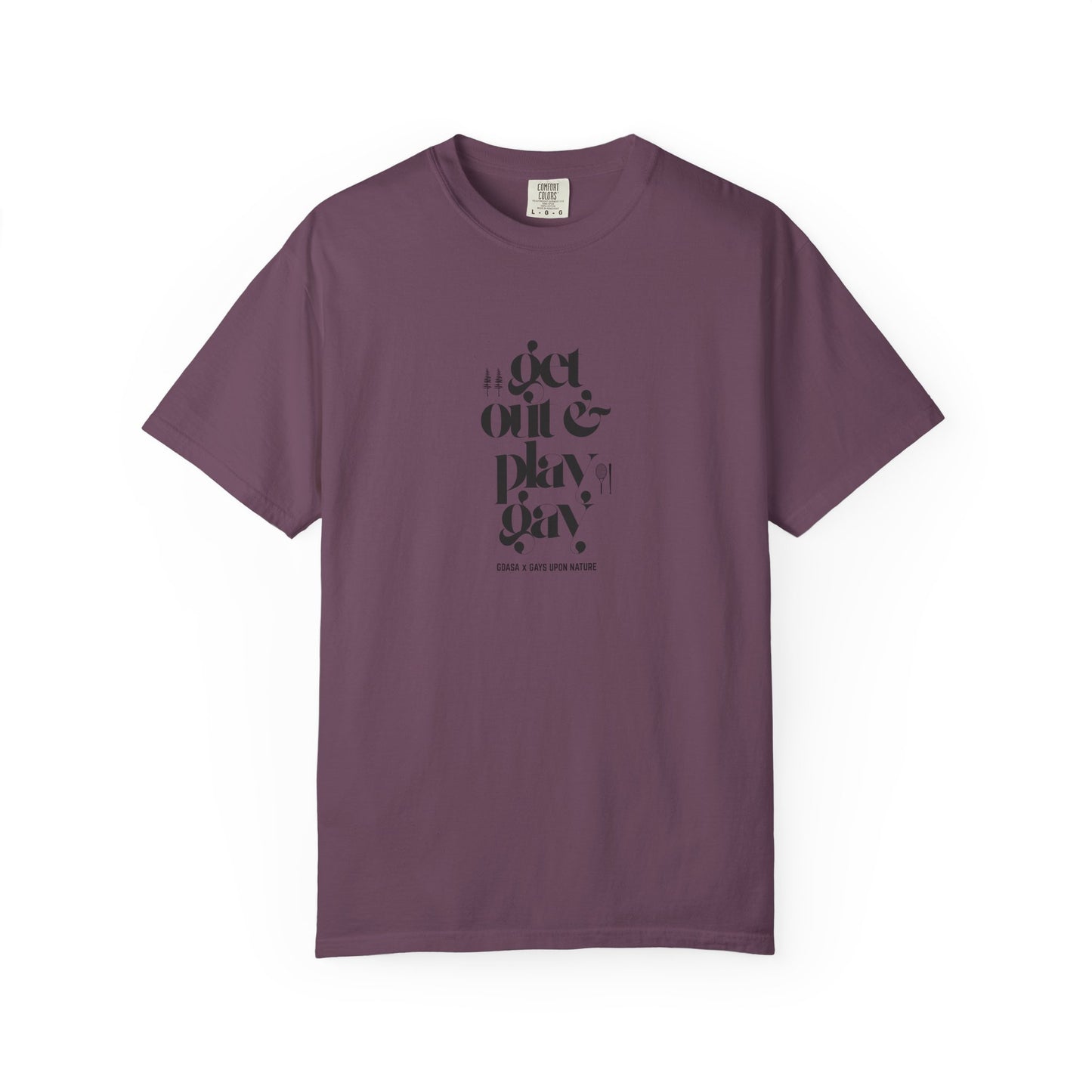 GDASA x Gays Upon Nature EveryBody Tee (Get Out and Play Gay) Black Font