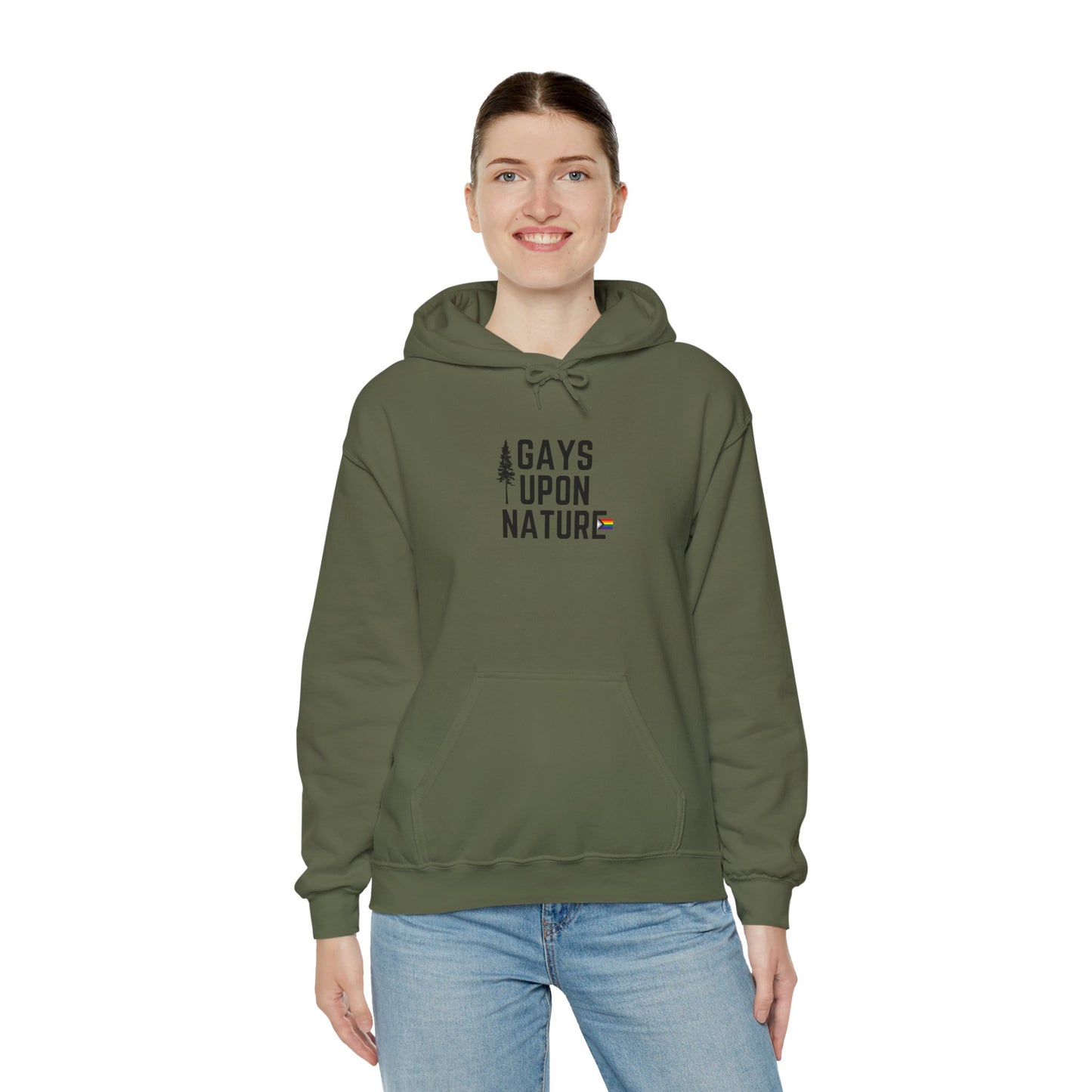 LGBTQ Pride Hoodie (Black Font)
