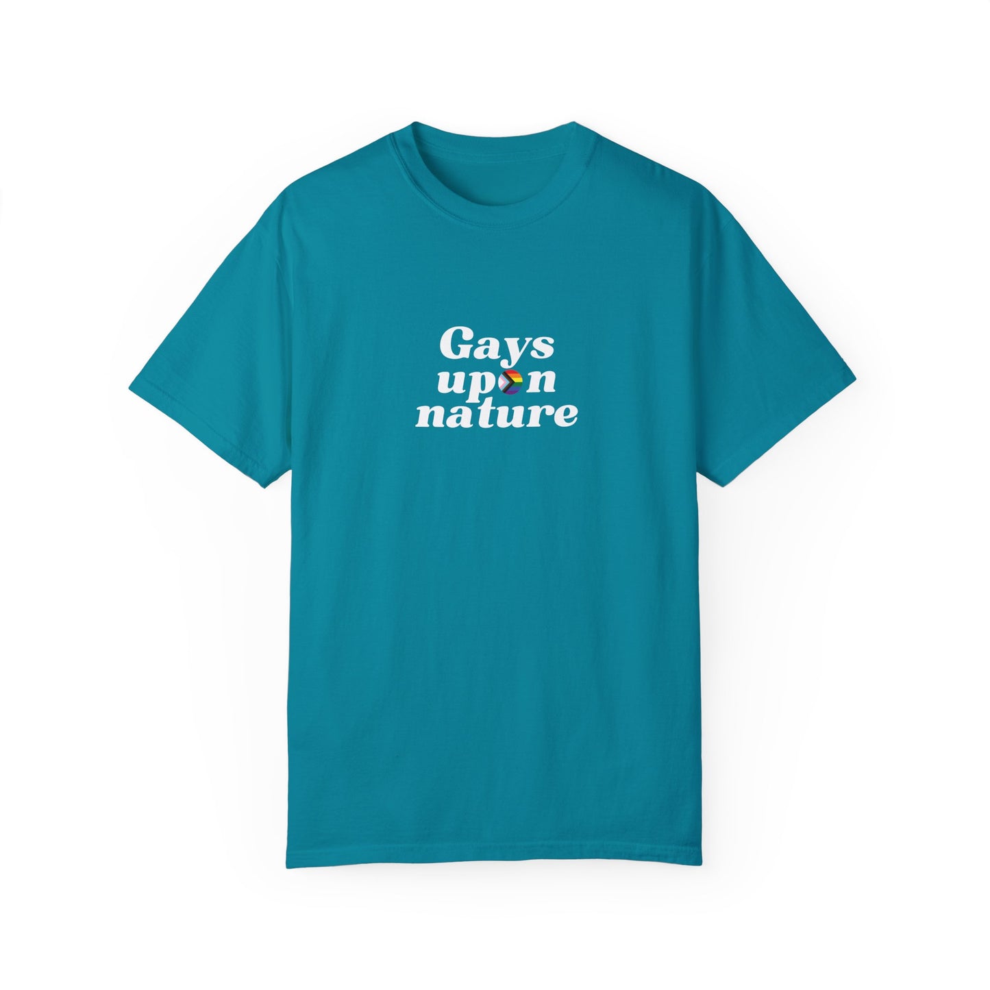 Pride Flag O Script EveryBody T-Shirt (White Font)