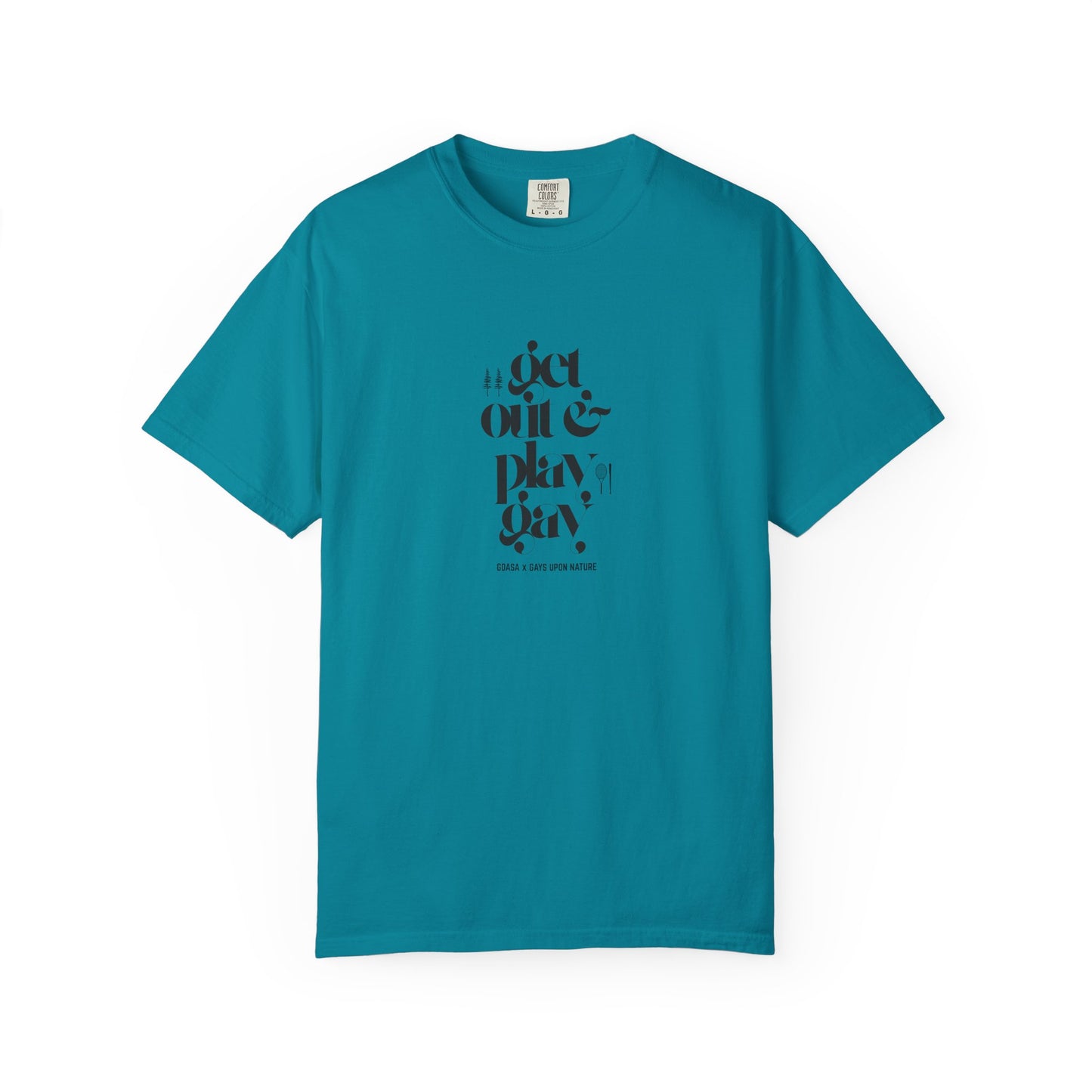 GDASA x Gays Upon Nature EveryBody Tee (Get Out and Play Gay) Black Font