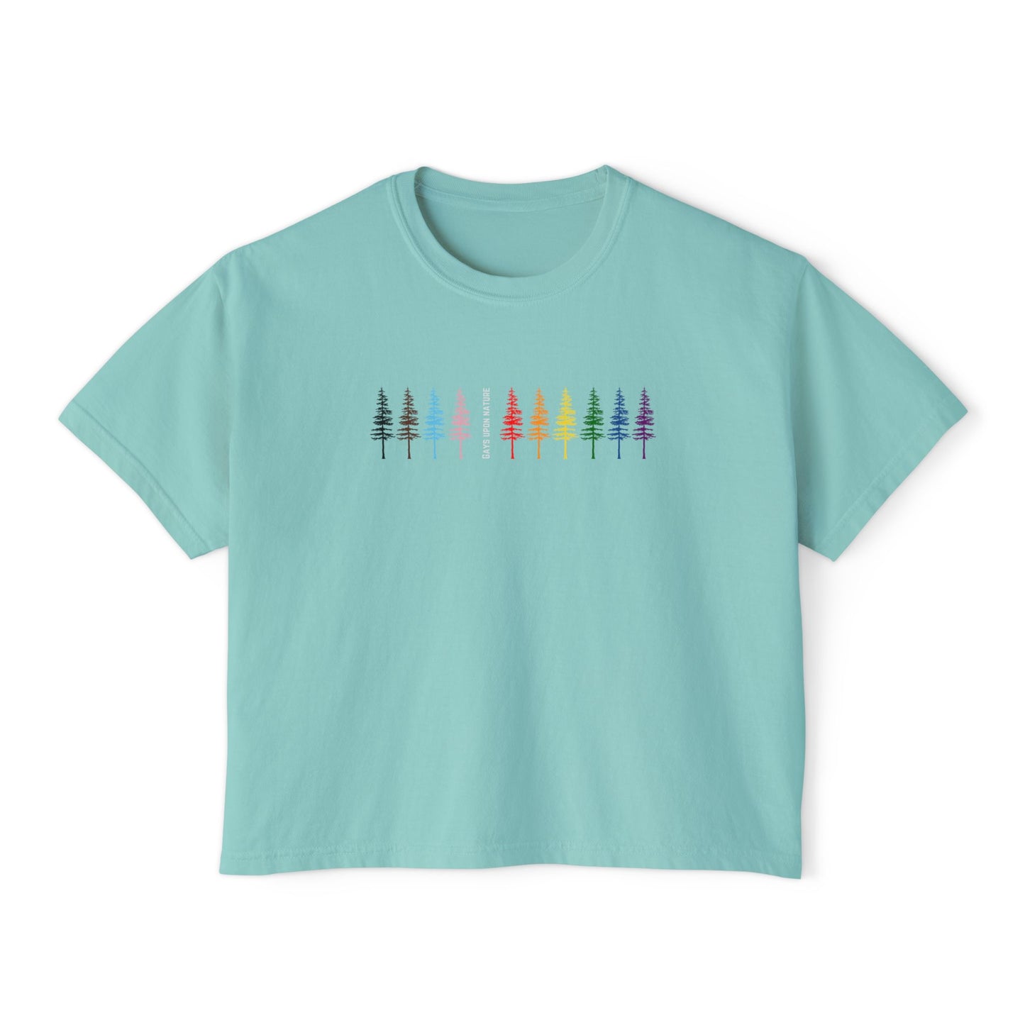 Rainbow Trees Boxy Tee