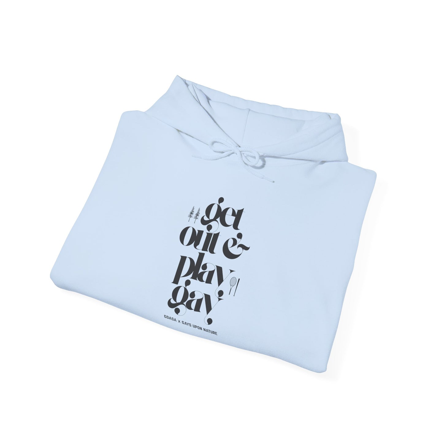 GDASA x Gays Upon Nature Play Gay Hoodie (Black Font)