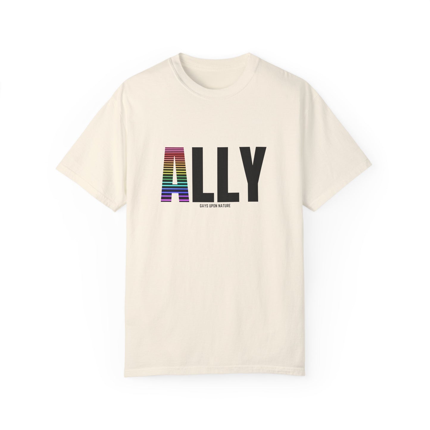 Ally Rainbow A EveryBody T-Shirt (Black Font)