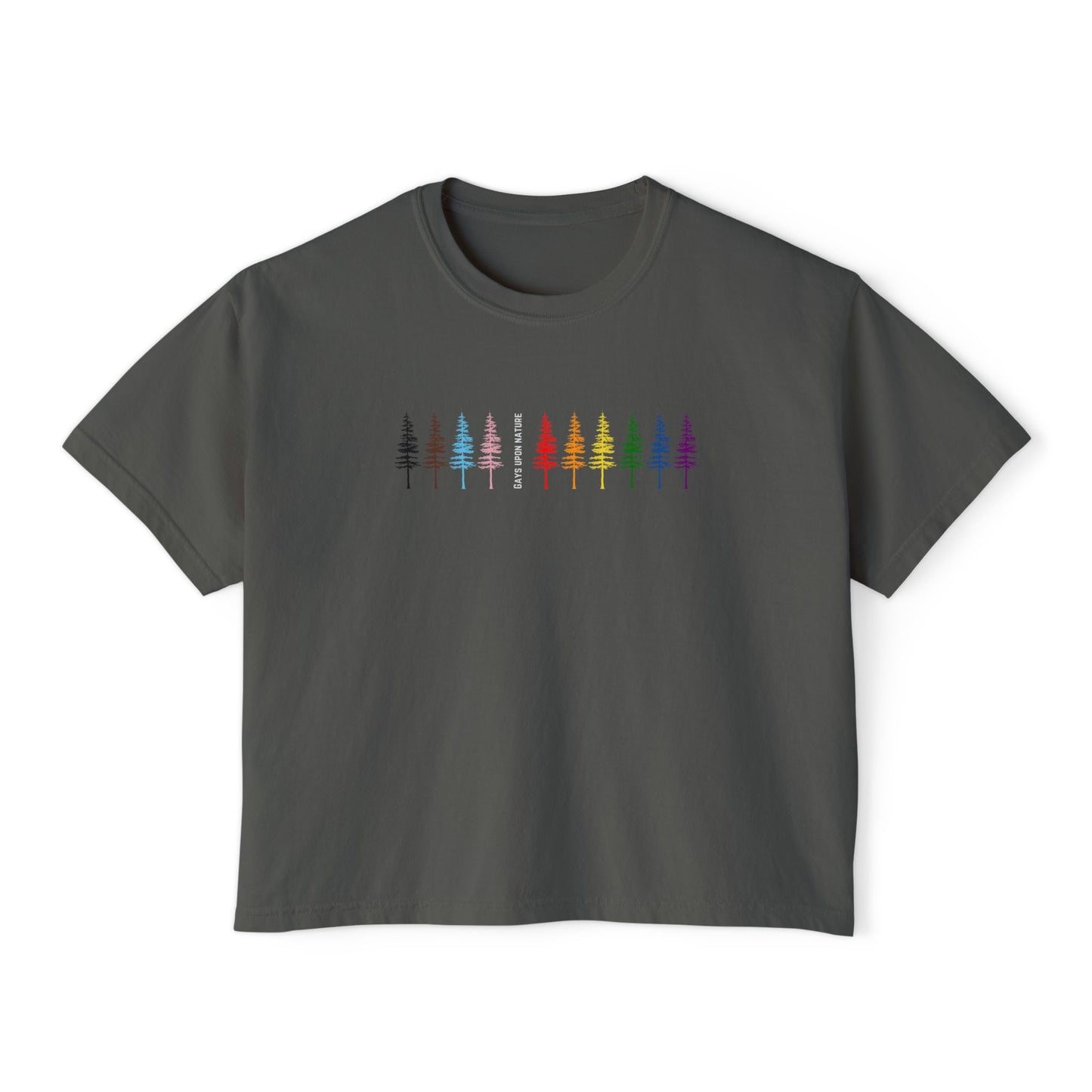 Rainbow Trees Boxy Tee
