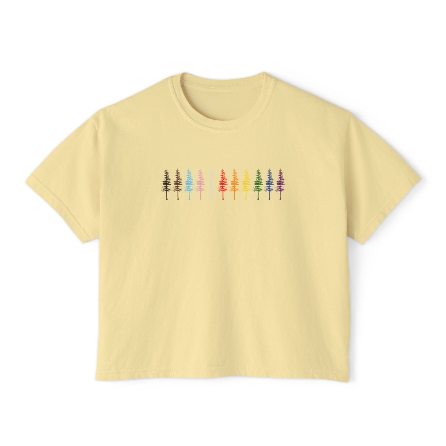 Rainbow Trees Boxy Tee