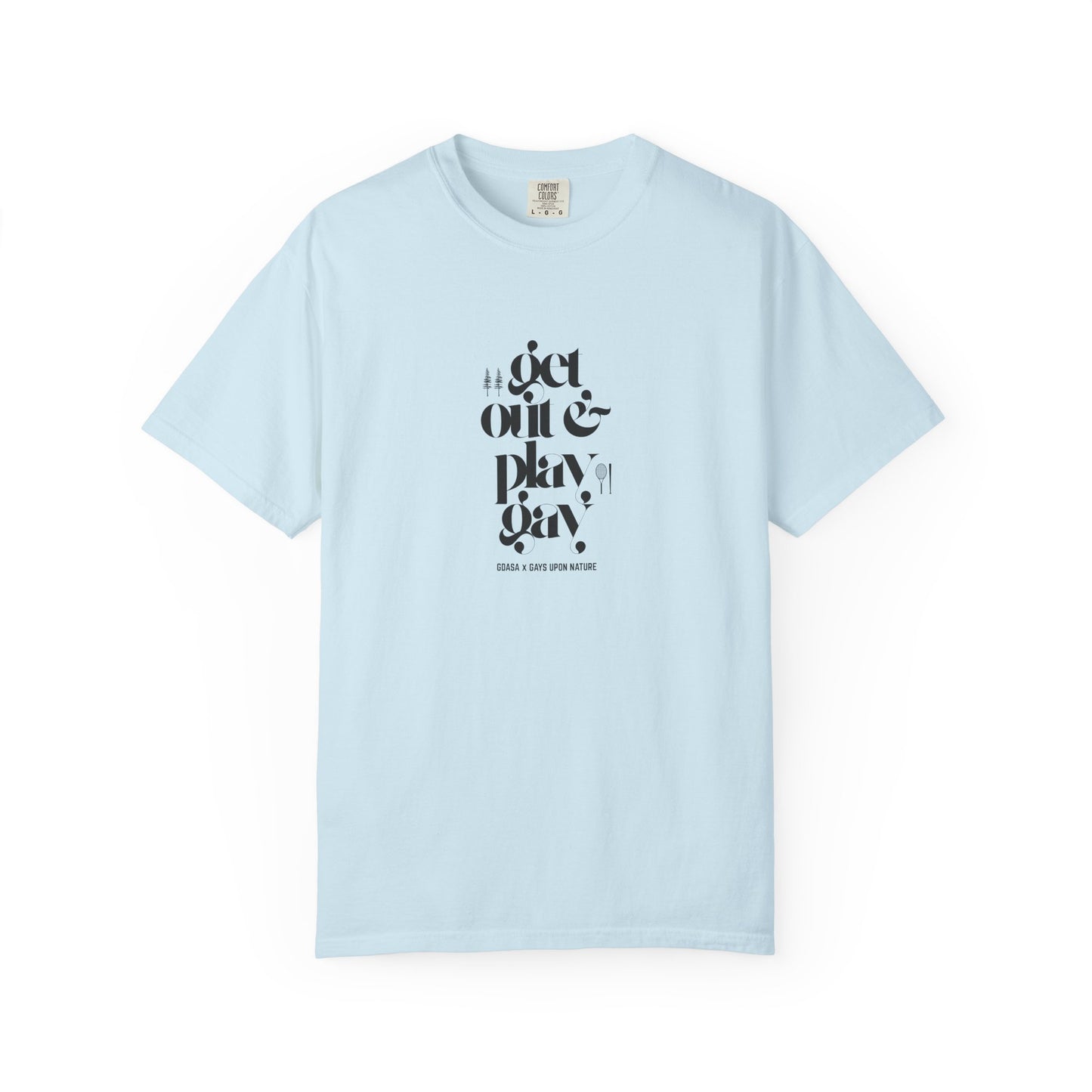 GDASA x Gays Upon Nature EveryBody Tee (Get Out and Play Gay) Black Font