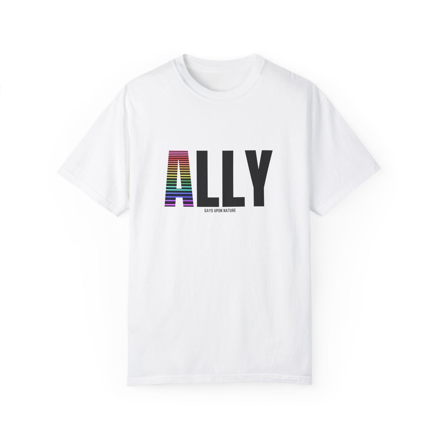 Ally Rainbow A EveryBody T-Shirt (Black Font)