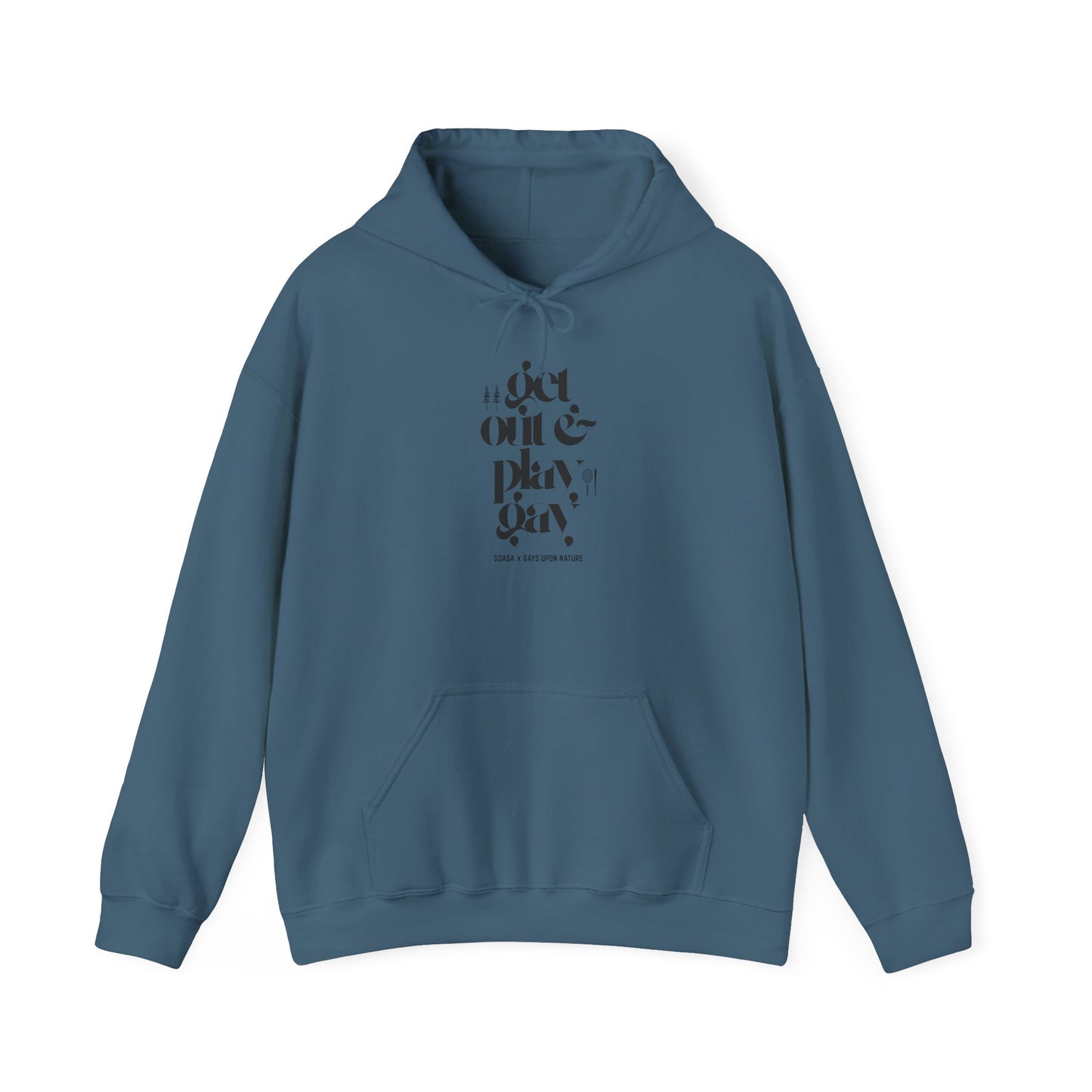 GDASA x Gays Upon Nature Play Gay Hoodie (Black Font)