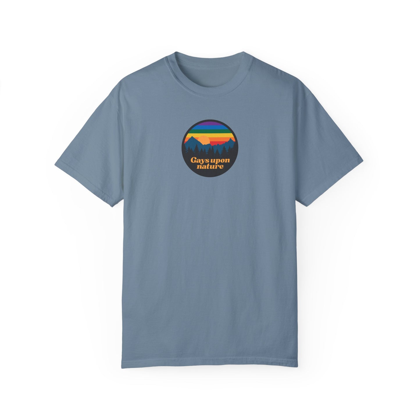 Original Logo Rainbow Sky EveryBody T-Shirt (Orange Font)