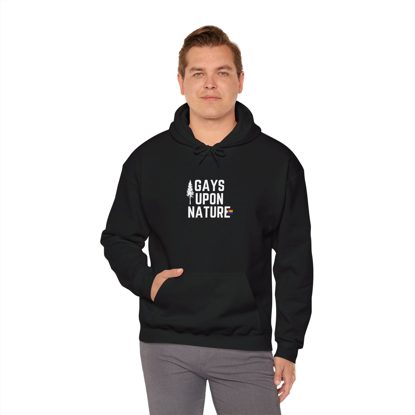 LGBTQ Pride Hoodie (White Font)