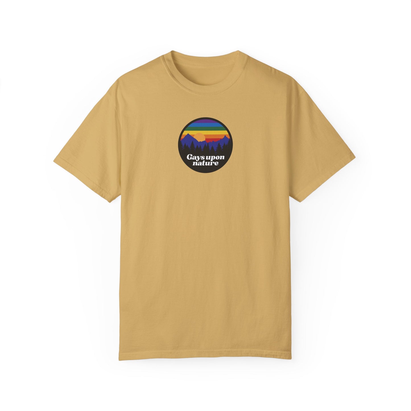 Rainbow Camp Patch EveryBody T-Shirt (White Font)