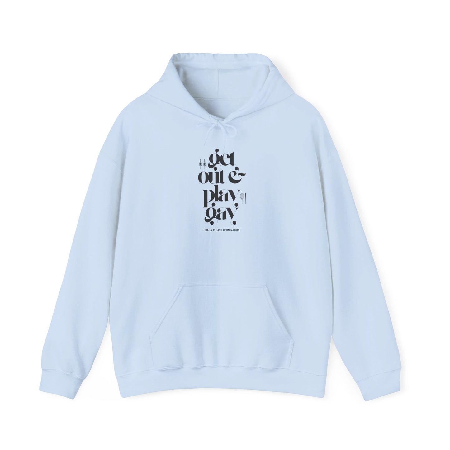 GDASA x Gays Upon Nature Play Gay Hoodie (Black Font)