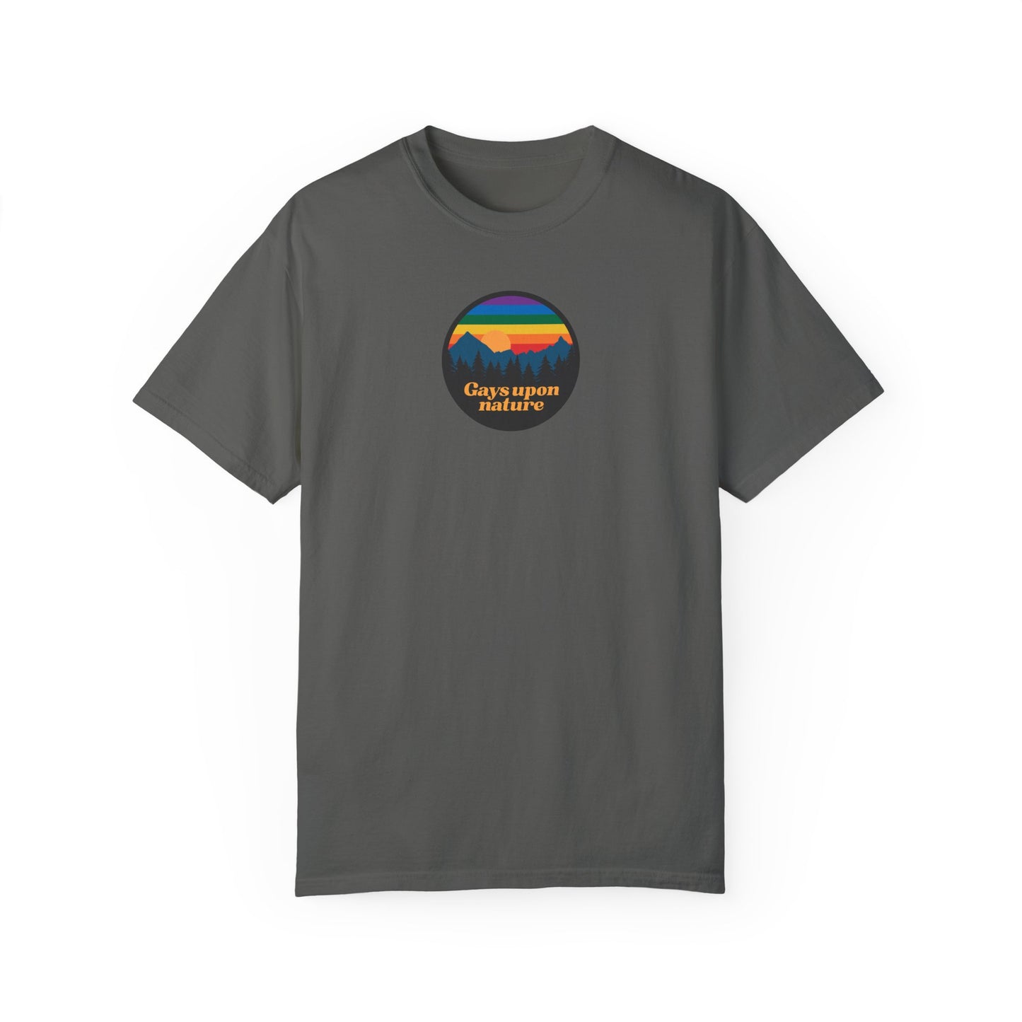 Original Logo Rainbow Sky EveryBody T-Shirt (Orange Font)