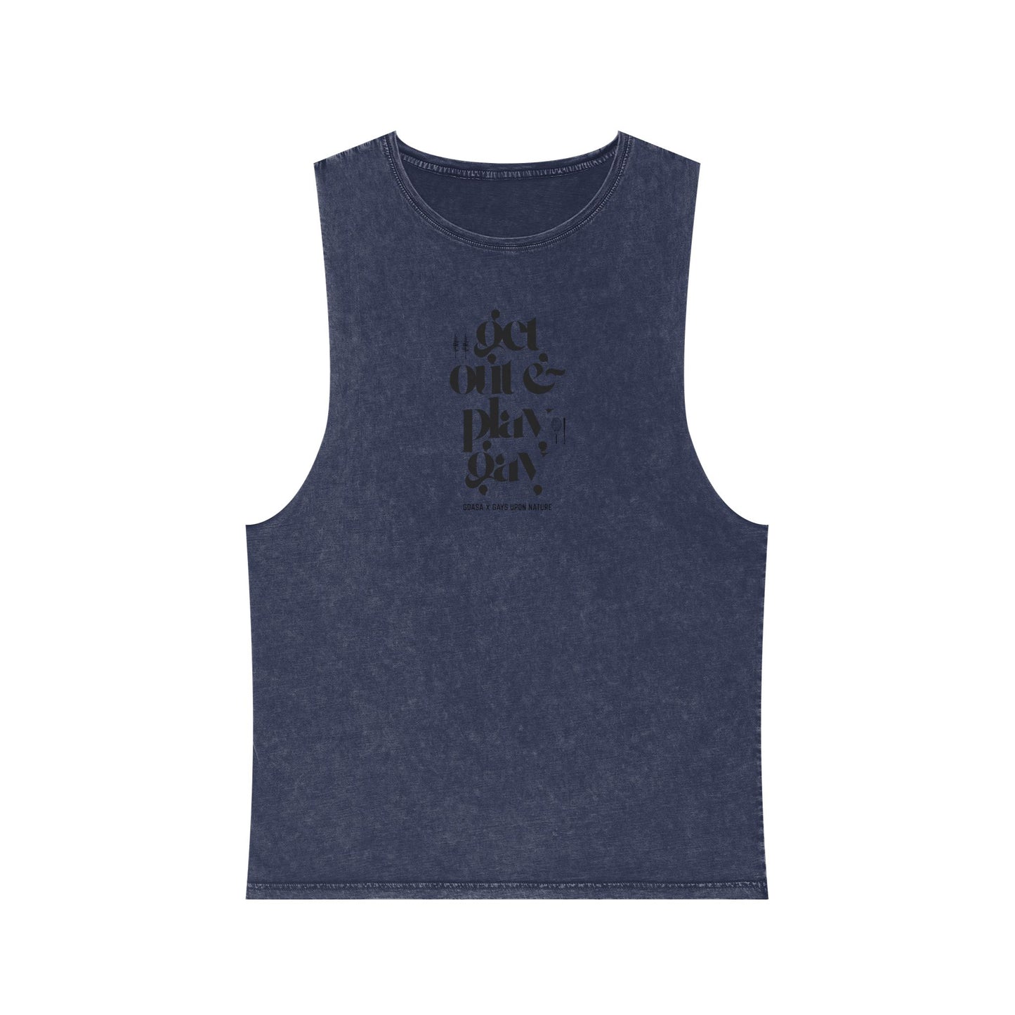 GDASA x Gays Upon Nature Play Gay Muscle Tank (Black Font)