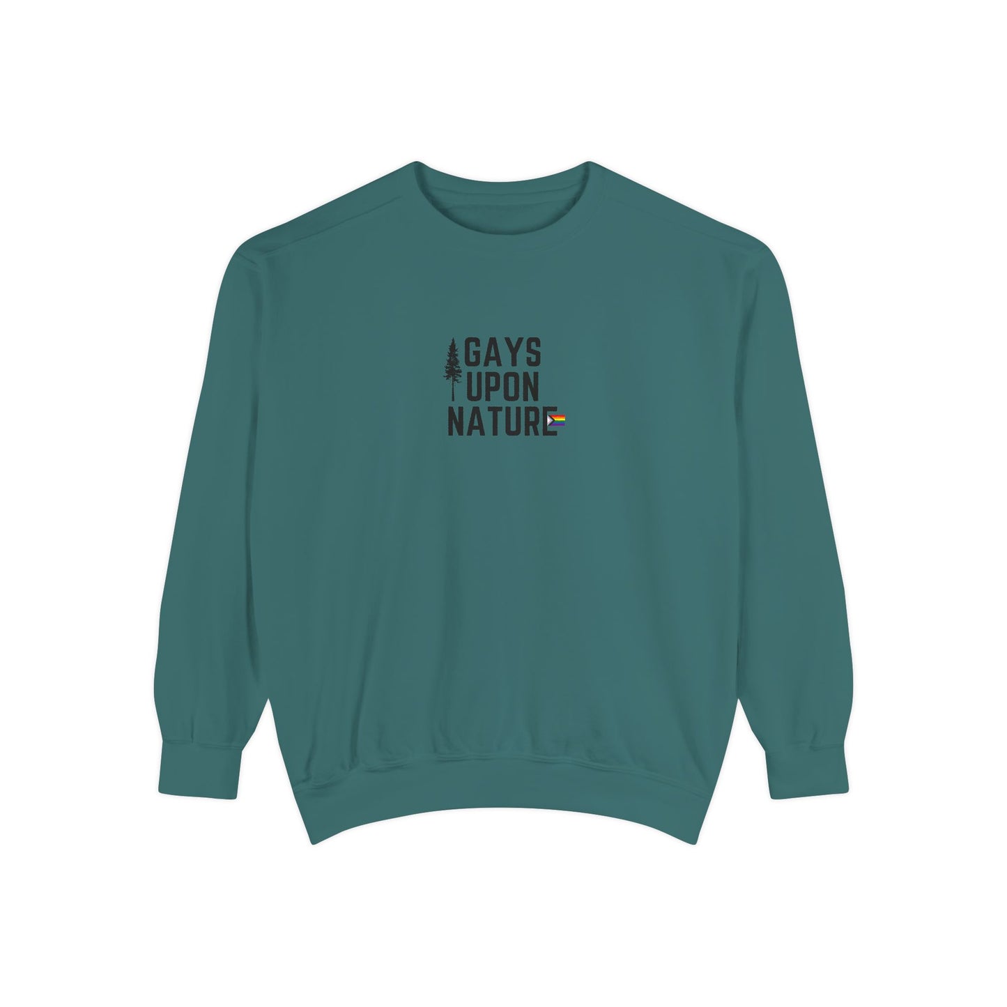 LGBTQ Pride Crewneck Sweatshirt (Black Font)