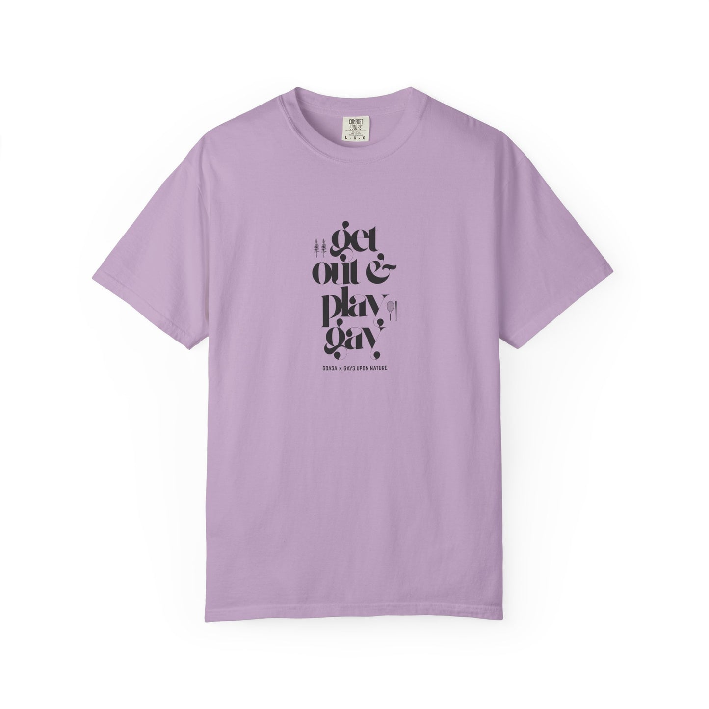 GDASA x Gays Upon Nature EveryBody Tee (Get Out and Play Gay) Black Font