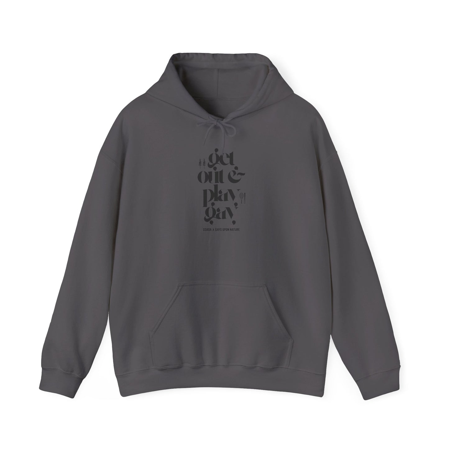 GDASA x Gays Upon Nature Play Gay Hoodie (Black Font)