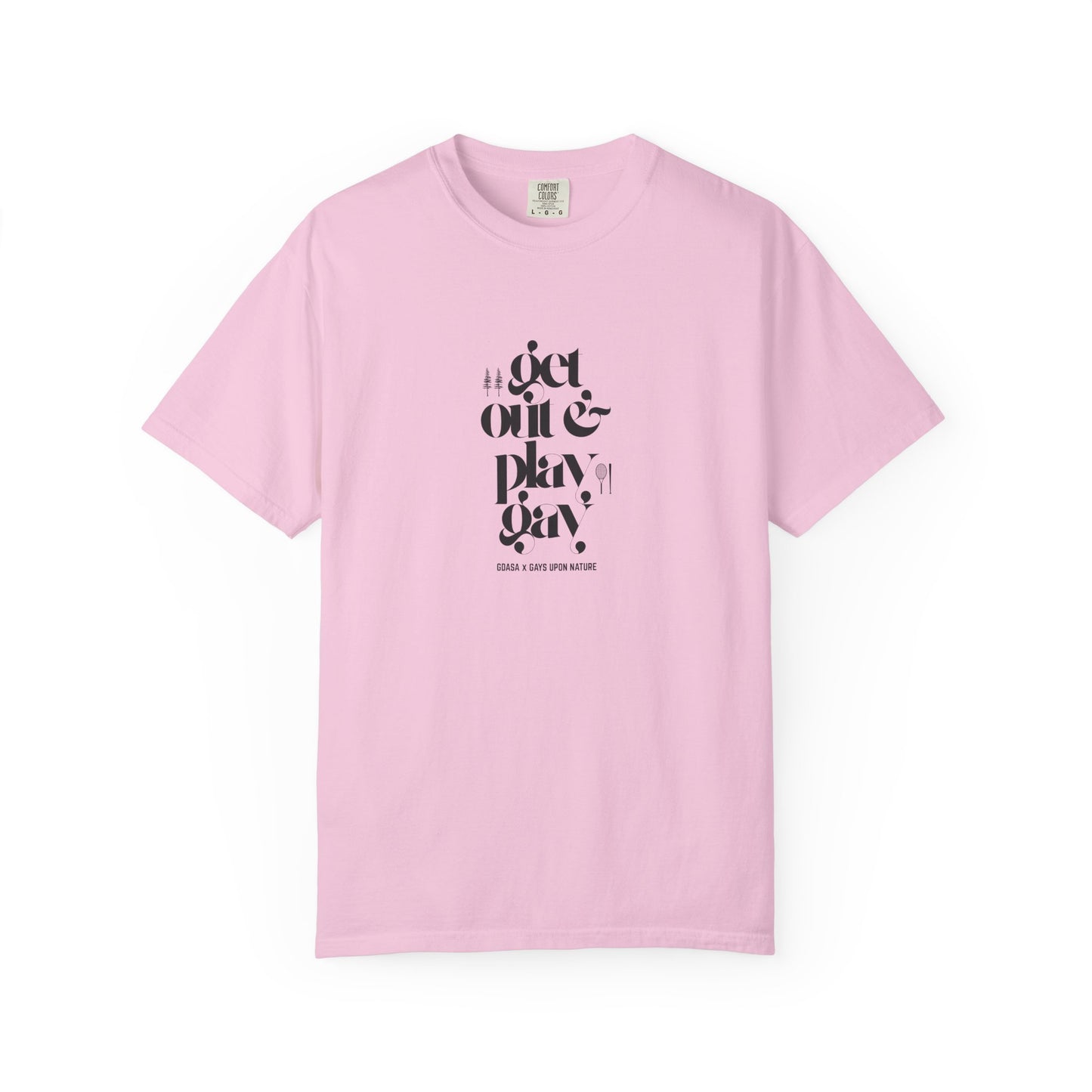 GDASA x Gays Upon Nature EveryBody Tee (Get Out and Play Gay) Black Font