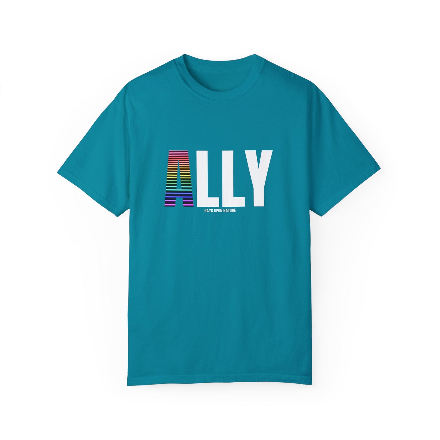 Ally Rainbow A EveryBody T-Shirt (White Font)