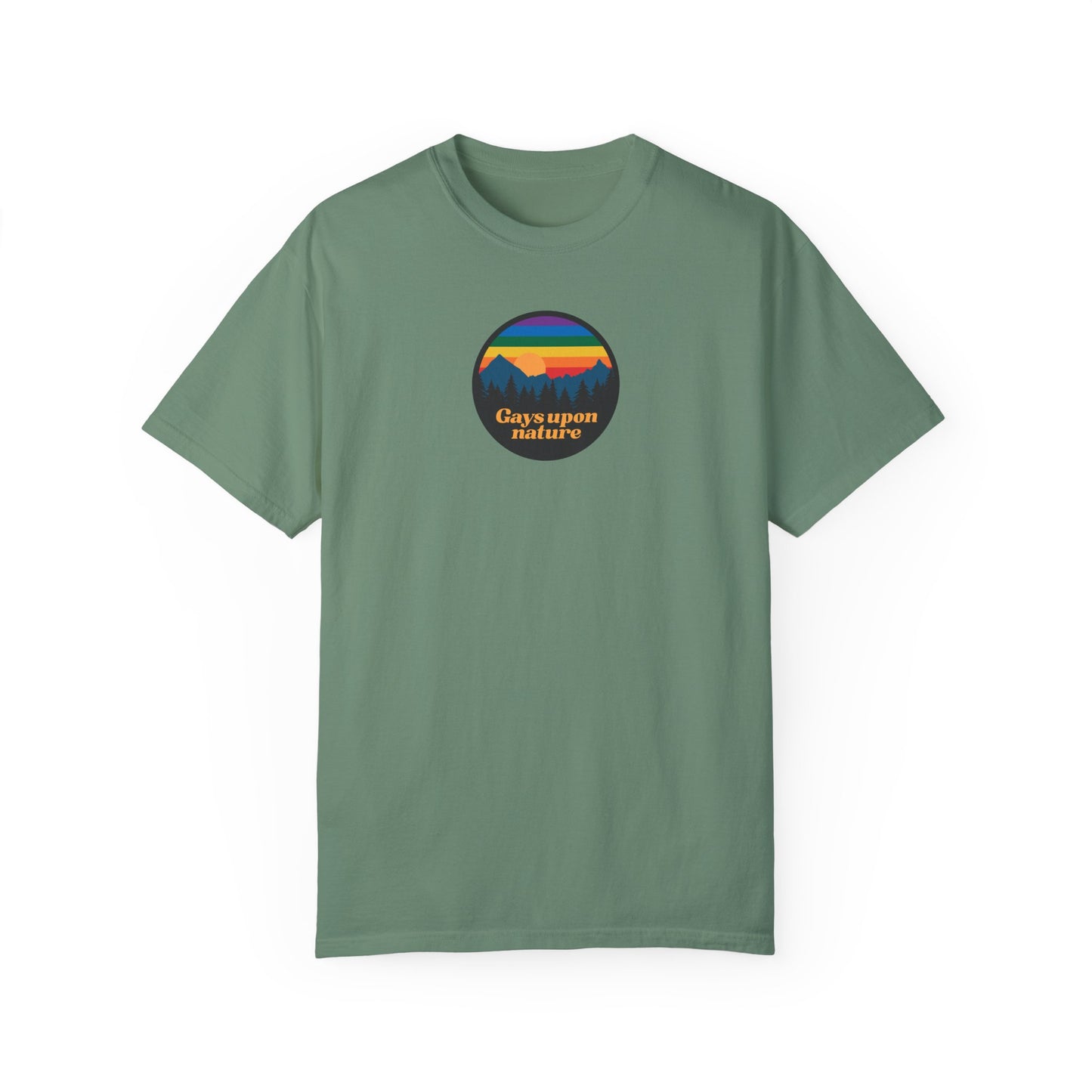 Original Logo Rainbow Sky EveryBody T-Shirt (Orange Font)