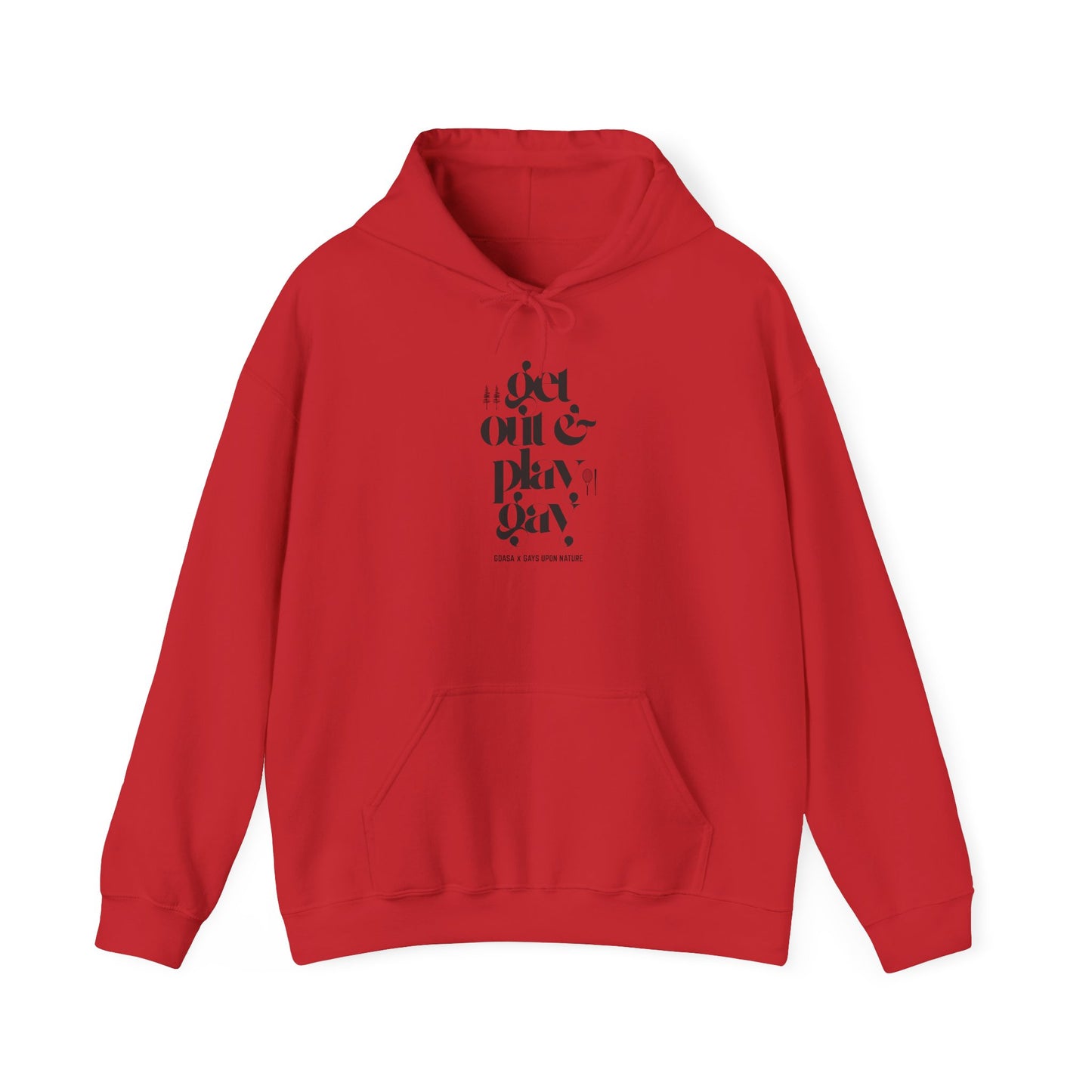 GDASA x Gays Upon Nature Play Gay Hoodie (Black Font)