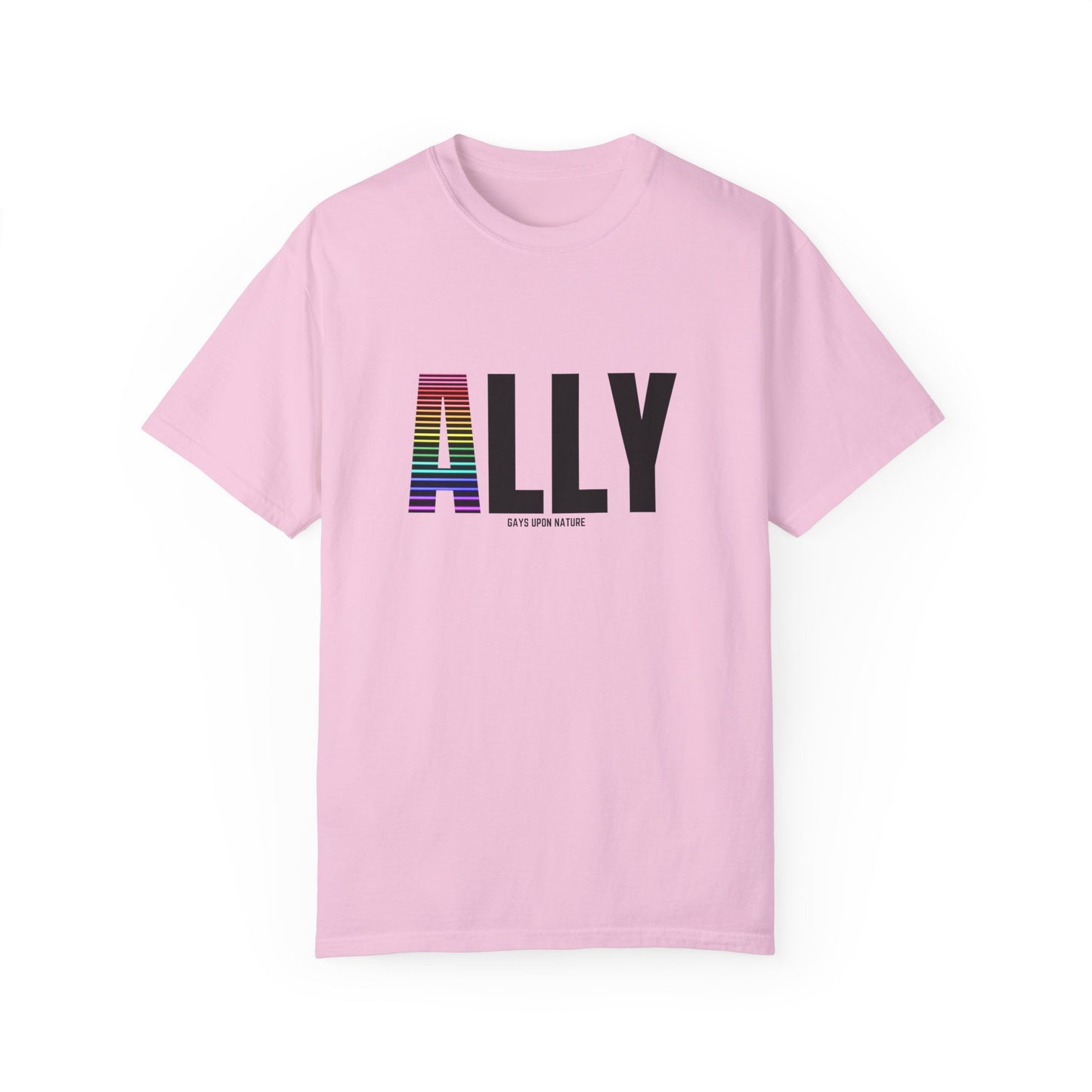 Ally Rainbow A EveryBody T-Shirt (Black Font)