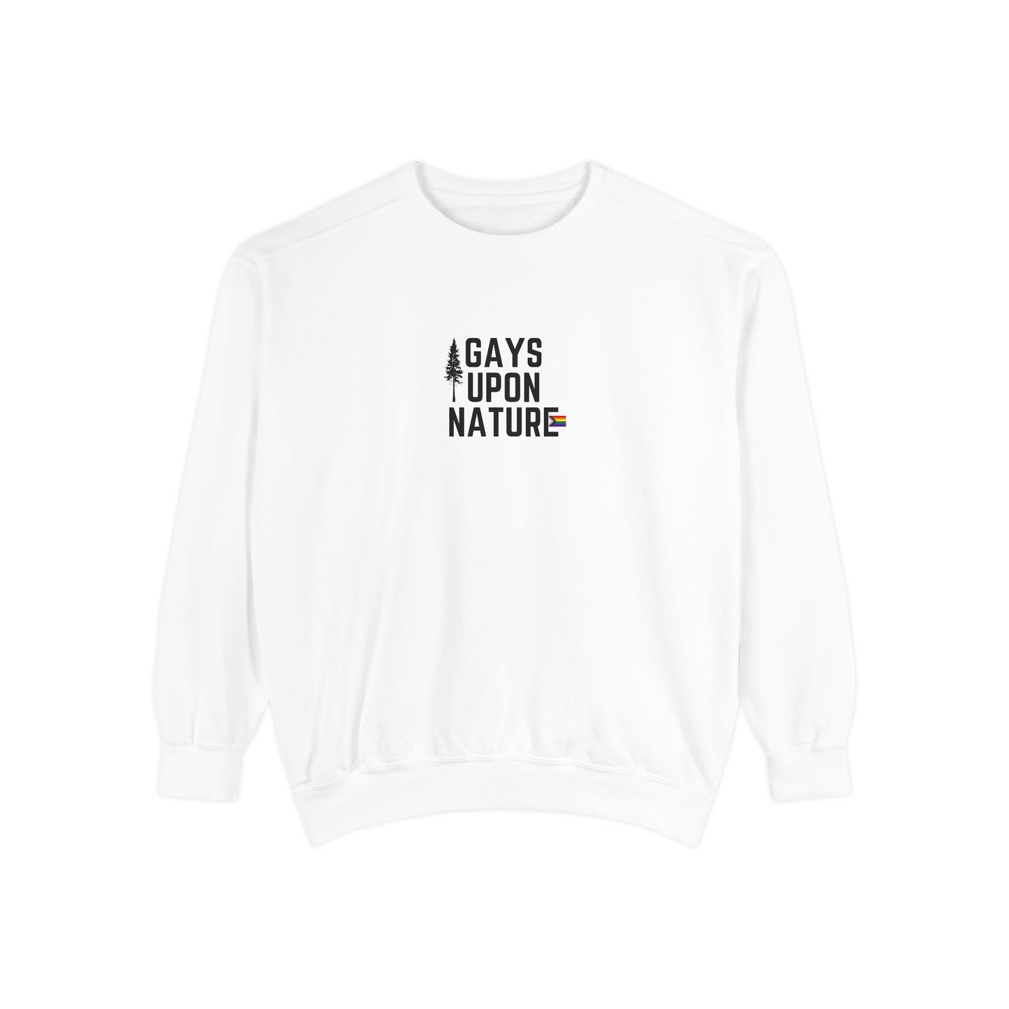 LGBTQ Pride Crewneck Sweatshirt (Black Font)