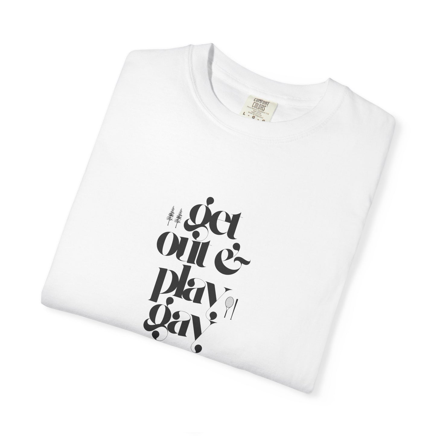 GDASA x Gays Upon Nature EveryBody Tee (Get Out and Play Gay) Black Font