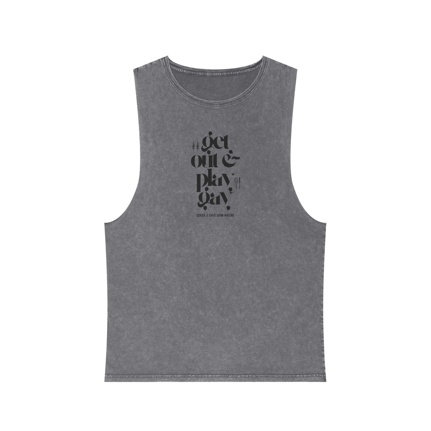 GDASA x Gays Upon Nature Play Gay Muscle Tank (Black Font)
