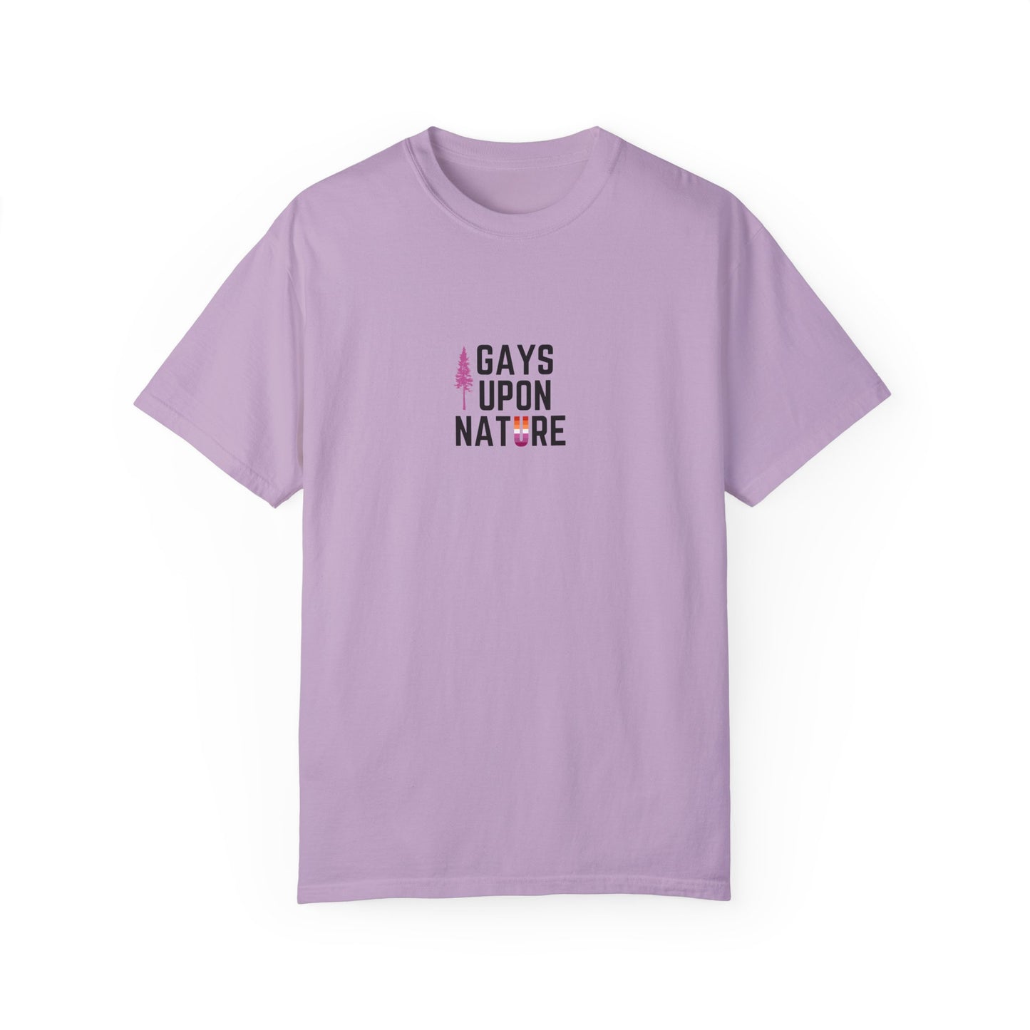 Lesbian Pride Flag EveryBody T-Shirt (Pink Tree)