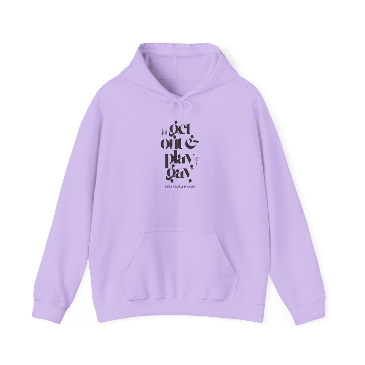 GDASA x Gays Upon Nature Play Gay Hoodie (Black Font)