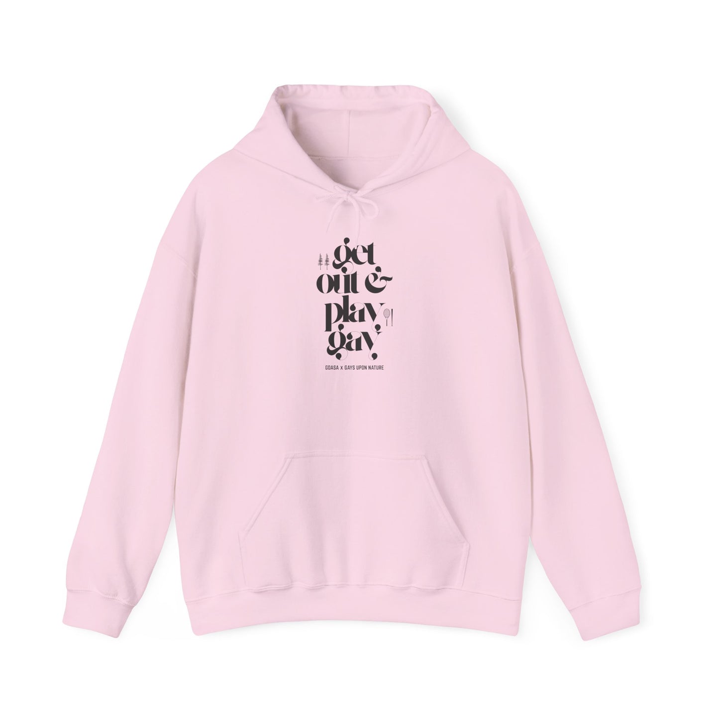 GDASA x Gays Upon Nature Play Gay Hoodie (Black Font)