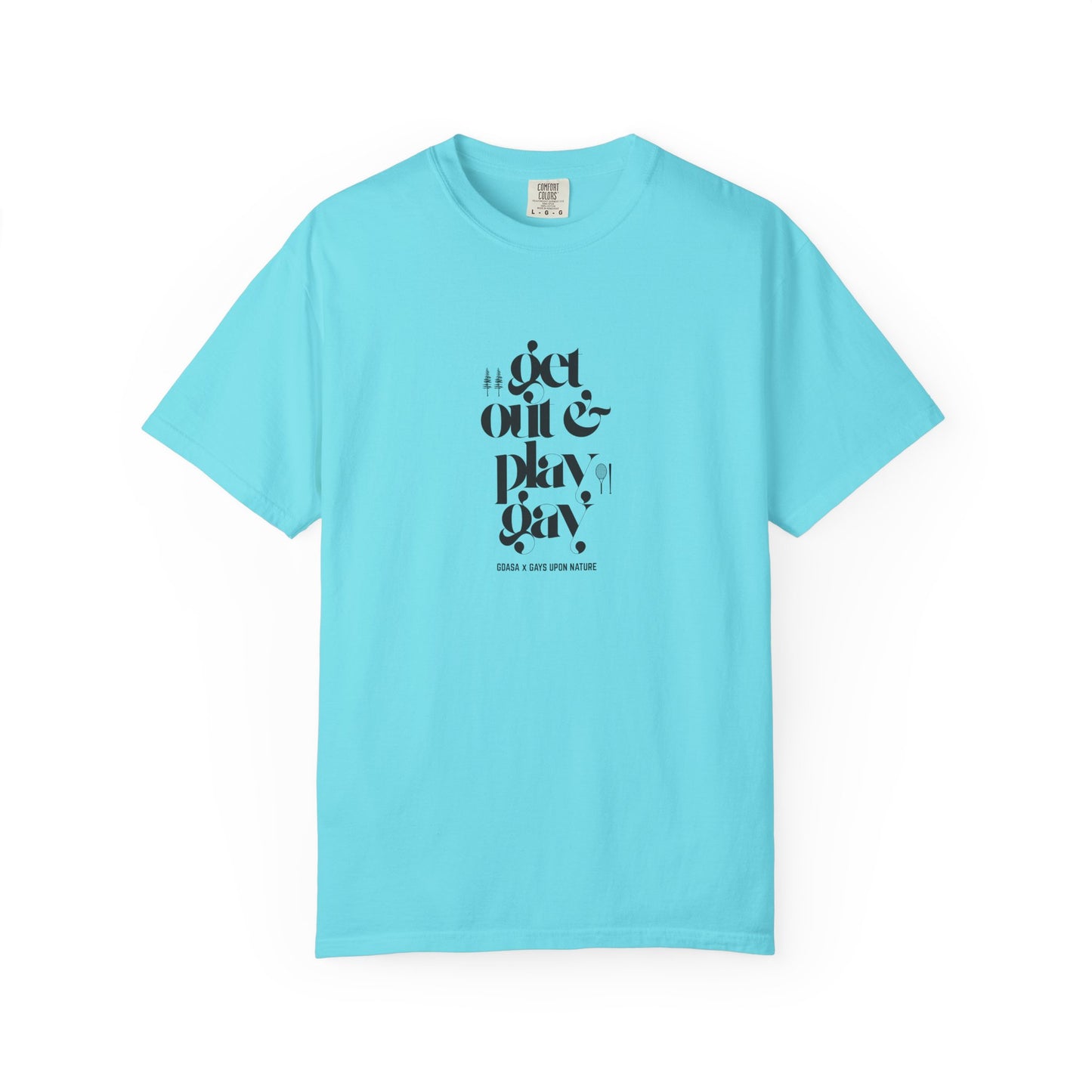 GDASA x Gays Upon Nature EveryBody Tee (Get Out and Play Gay) Black Font
