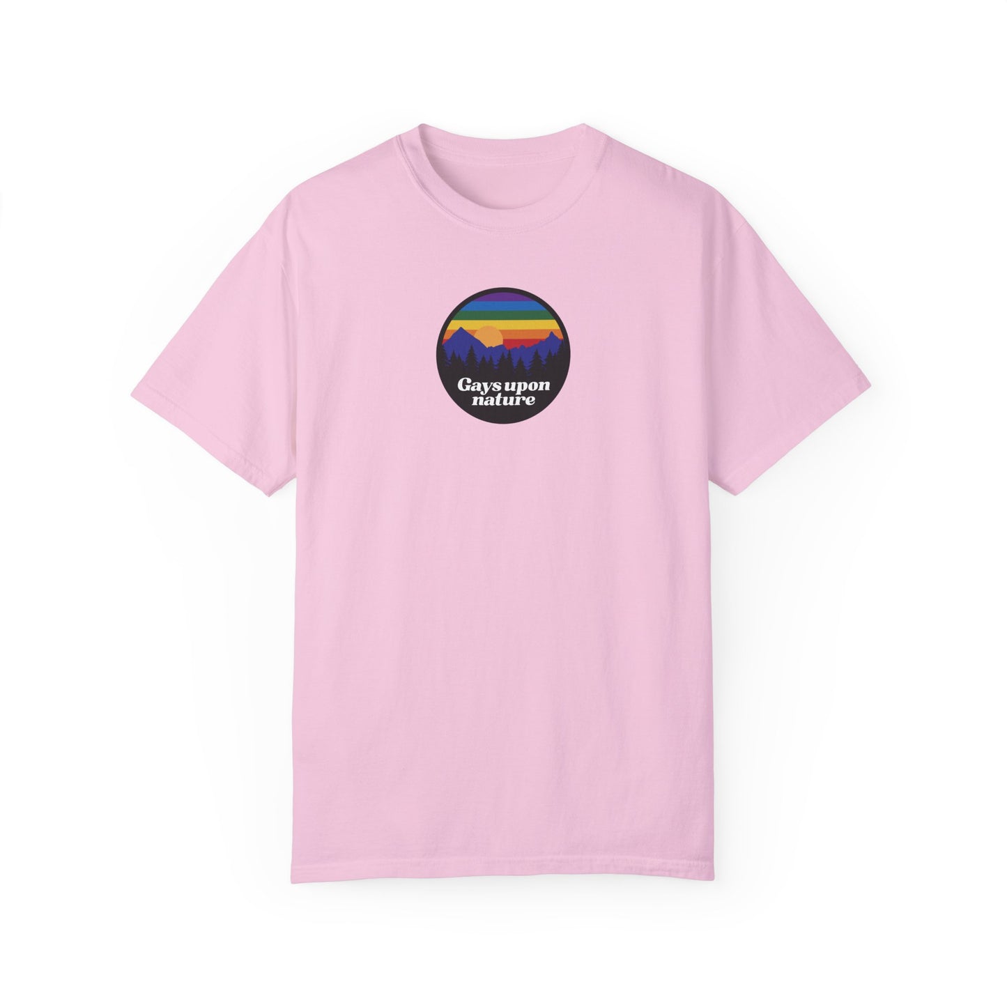 Rainbow Camp Patch EveryBody T-Shirt (White Font)