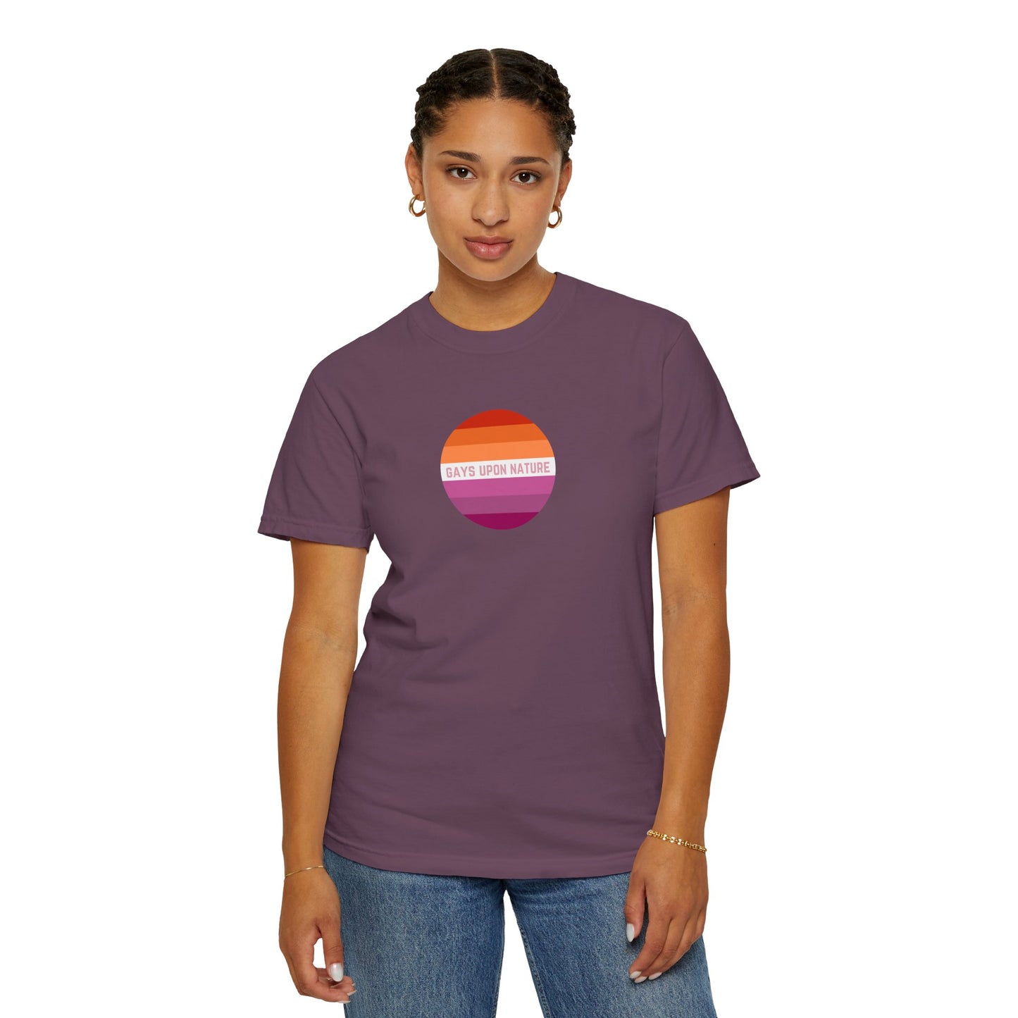 Lesbian Flag Sunrise EveryBody T-Shirt