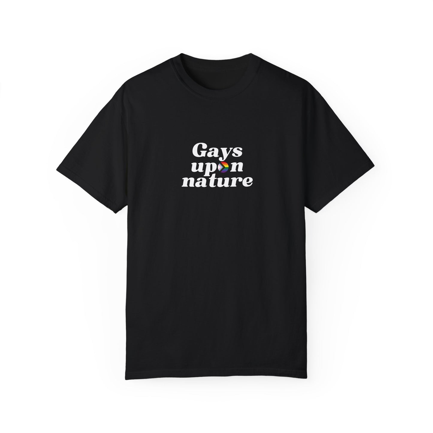 Pride Flag O Script EveryBody T-Shirt (White Font)