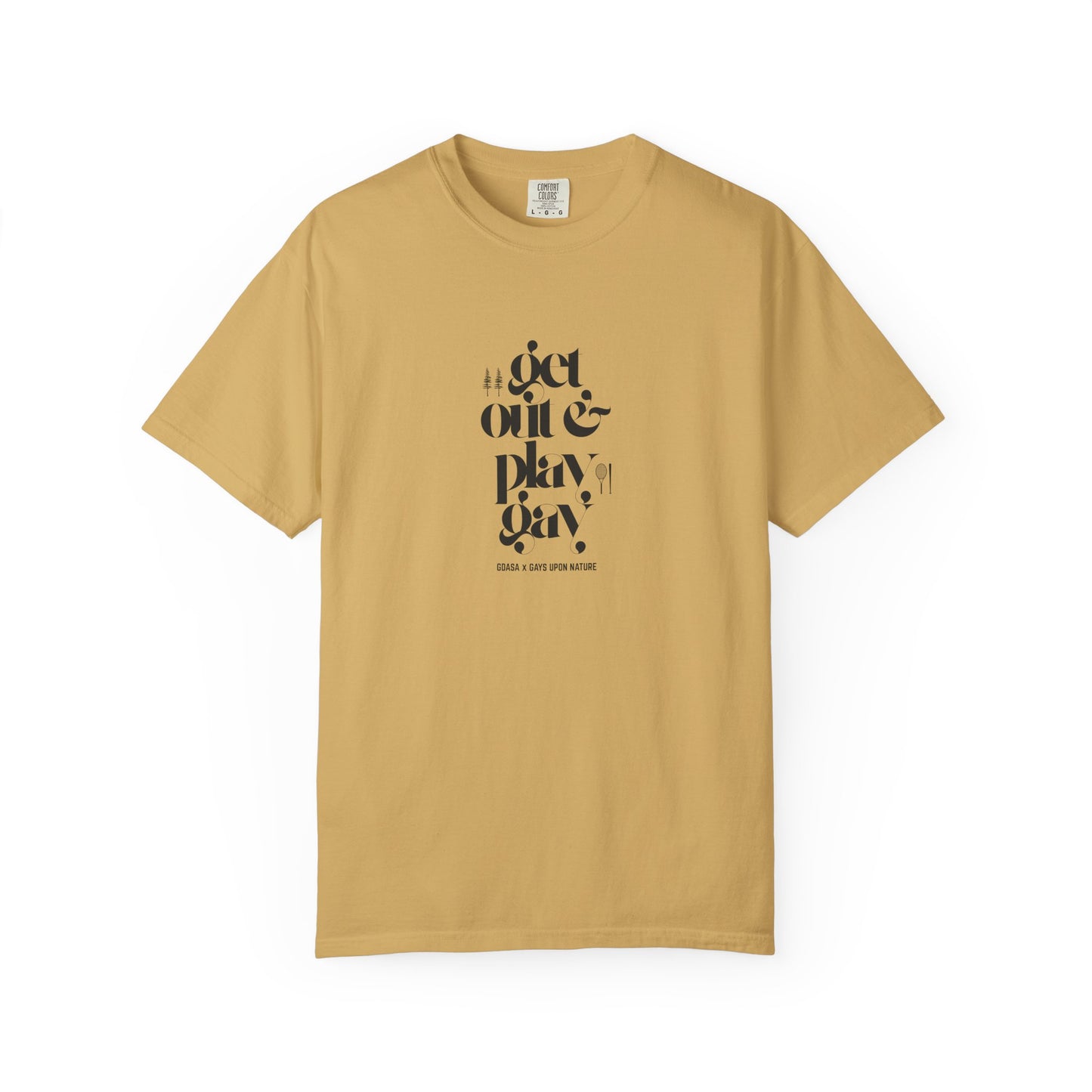 GDASA x Gays Upon Nature EveryBody Tee (Get Out and Play Gay) Black Font