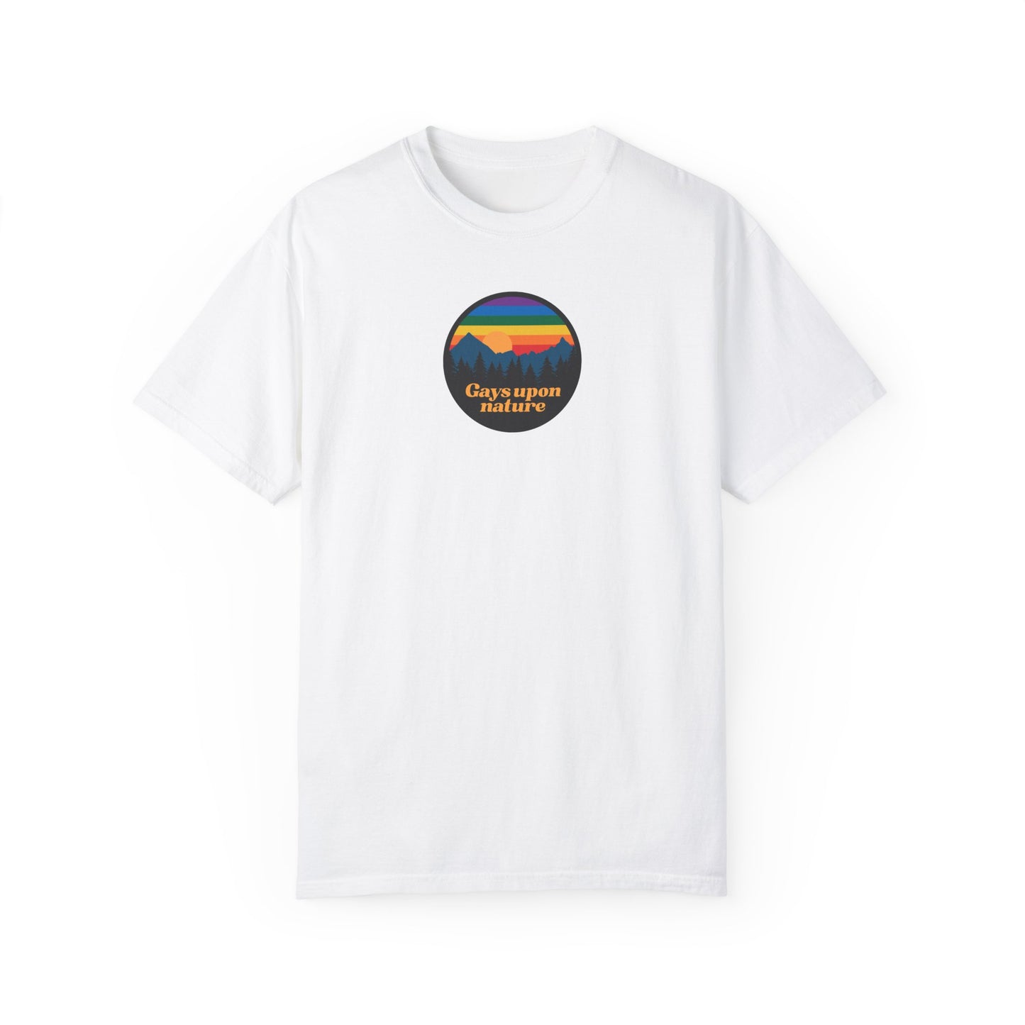 Original Logo Rainbow Sky EveryBody T-Shirt (Orange Font)