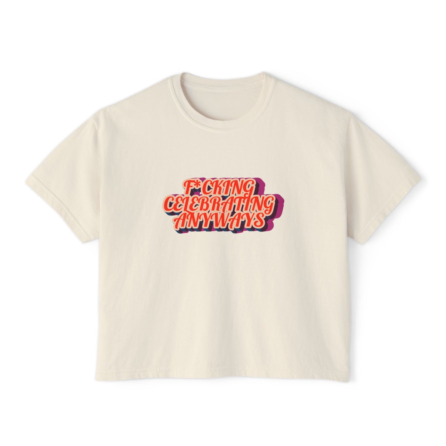 2025 Pride Collection Celebrating Anyways Boxy Tee (Sunrise)