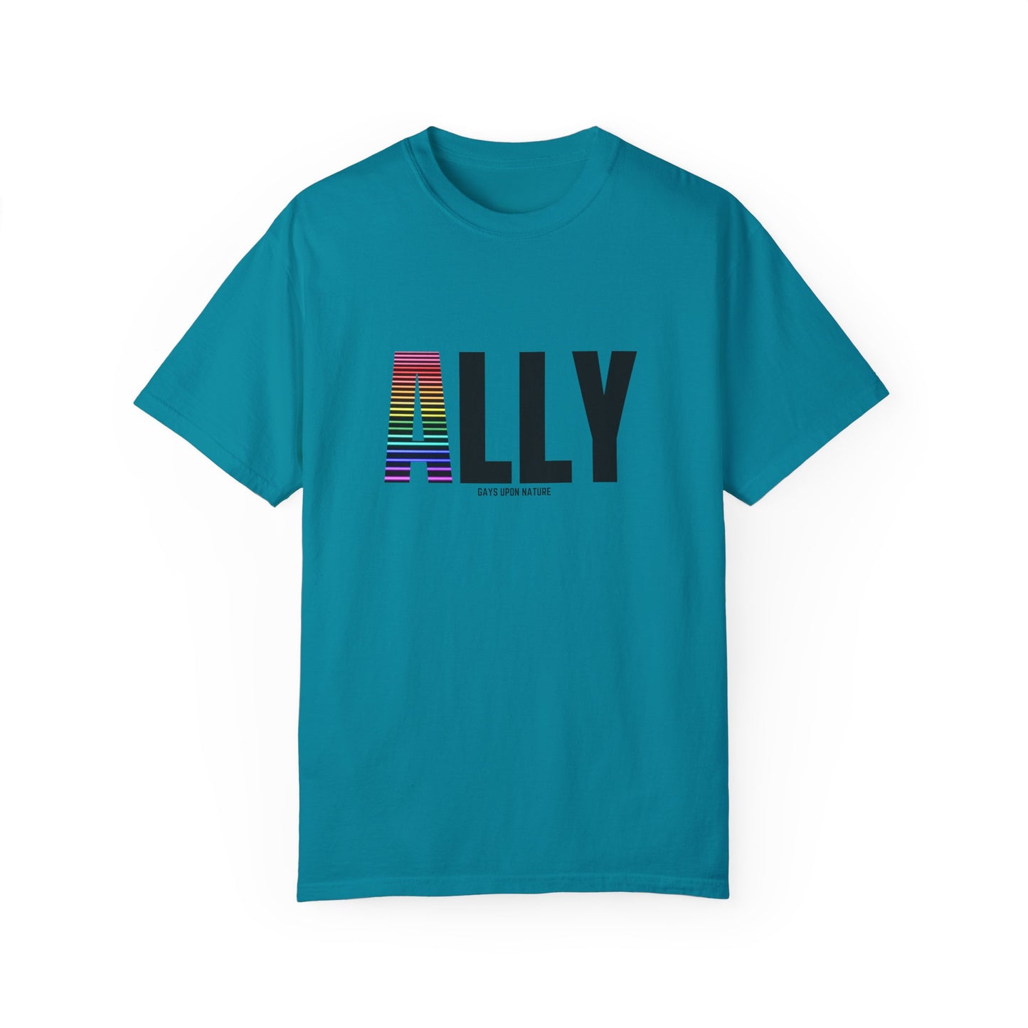 Ally Rainbow A EveryBody T-Shirt (Black Font)
