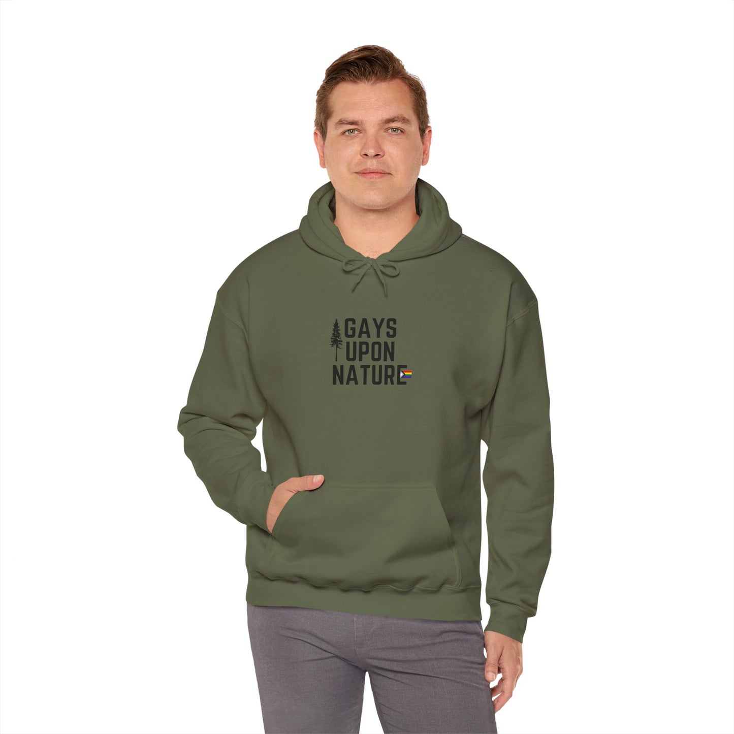 LGBTQ Pride Hoodie (Black Font)