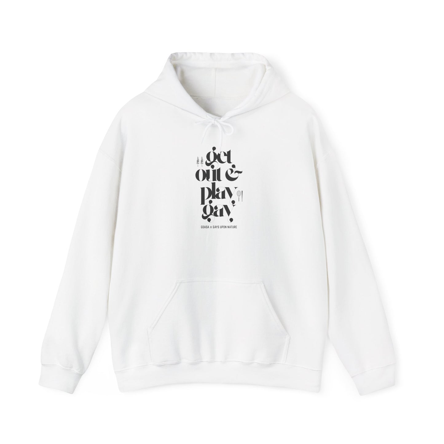 GDASA x Gays Upon Nature Play Gay Hoodie (Black Font)