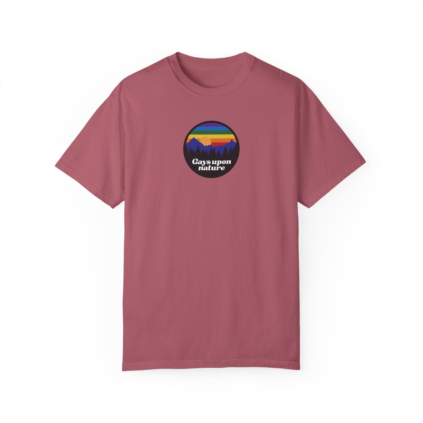Rainbow Camp Patch EveryBody T-Shirt (White Font)
