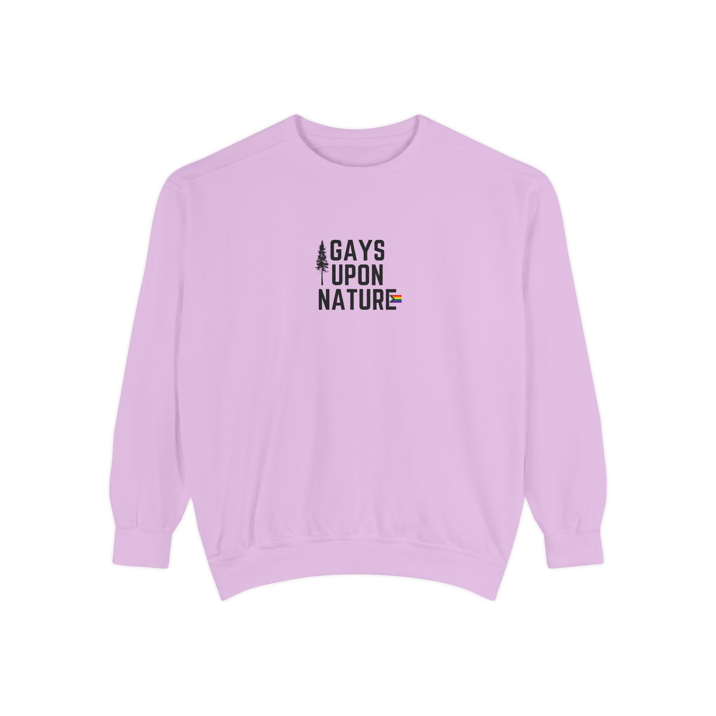 LGBTQ Pride Crewneck Sweatshirt (Black Font)